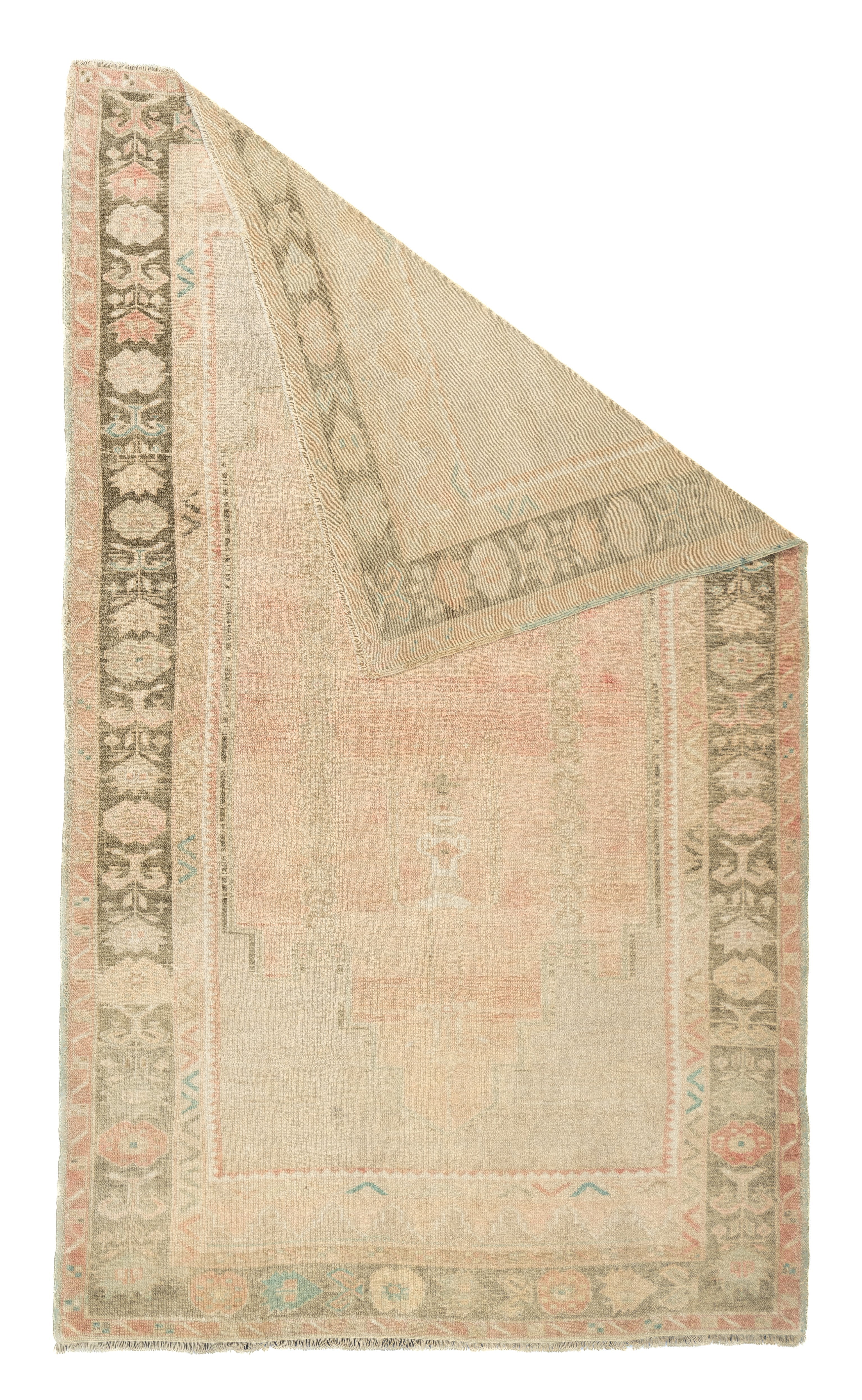 Fine Antique Oushak Wool Rug 4'8'' x 7'9''
