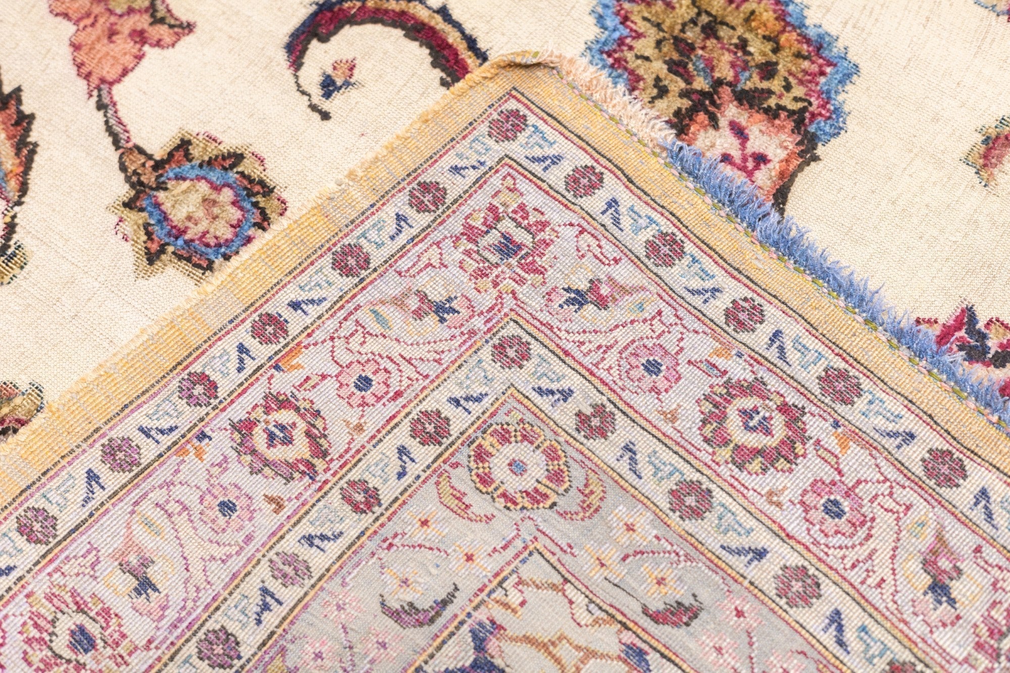 Antique Silk Souf Kashan Rug 8' x 11'8''