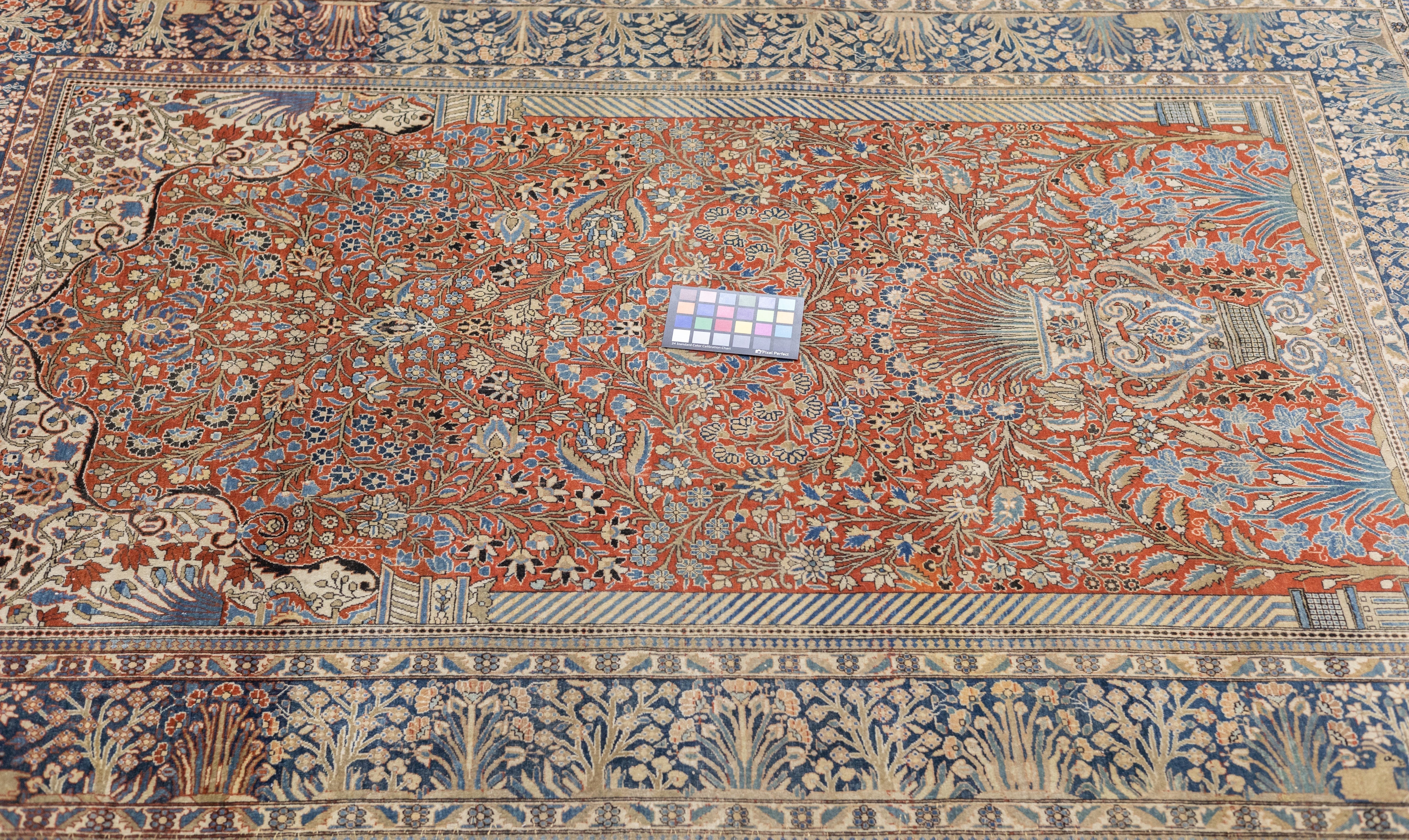 Antique Mohtasham Kashan Rug 4'5'' x 6'7''