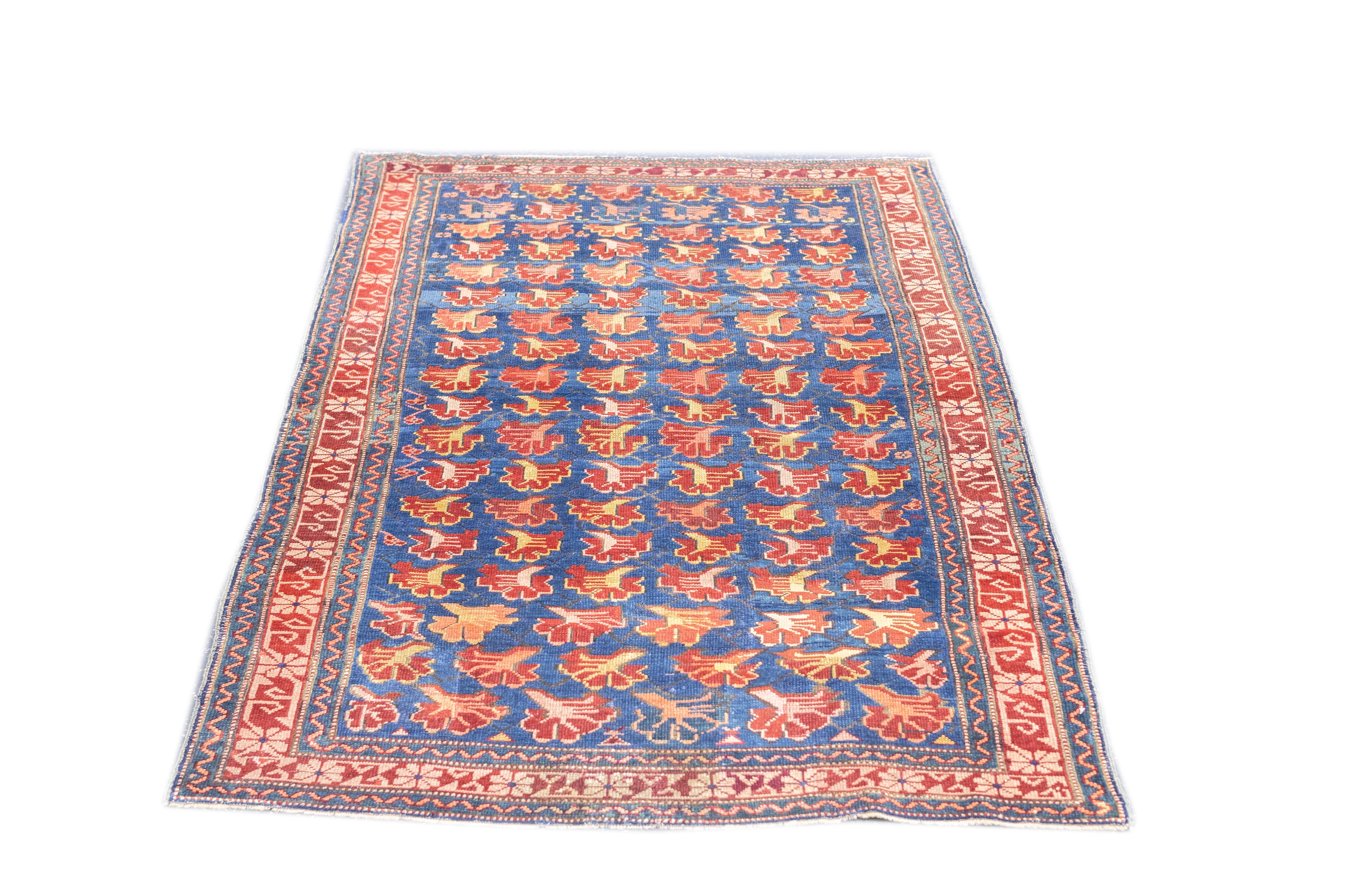 Antique Caucasian Zehour Rug 3'5'' x 5'2''