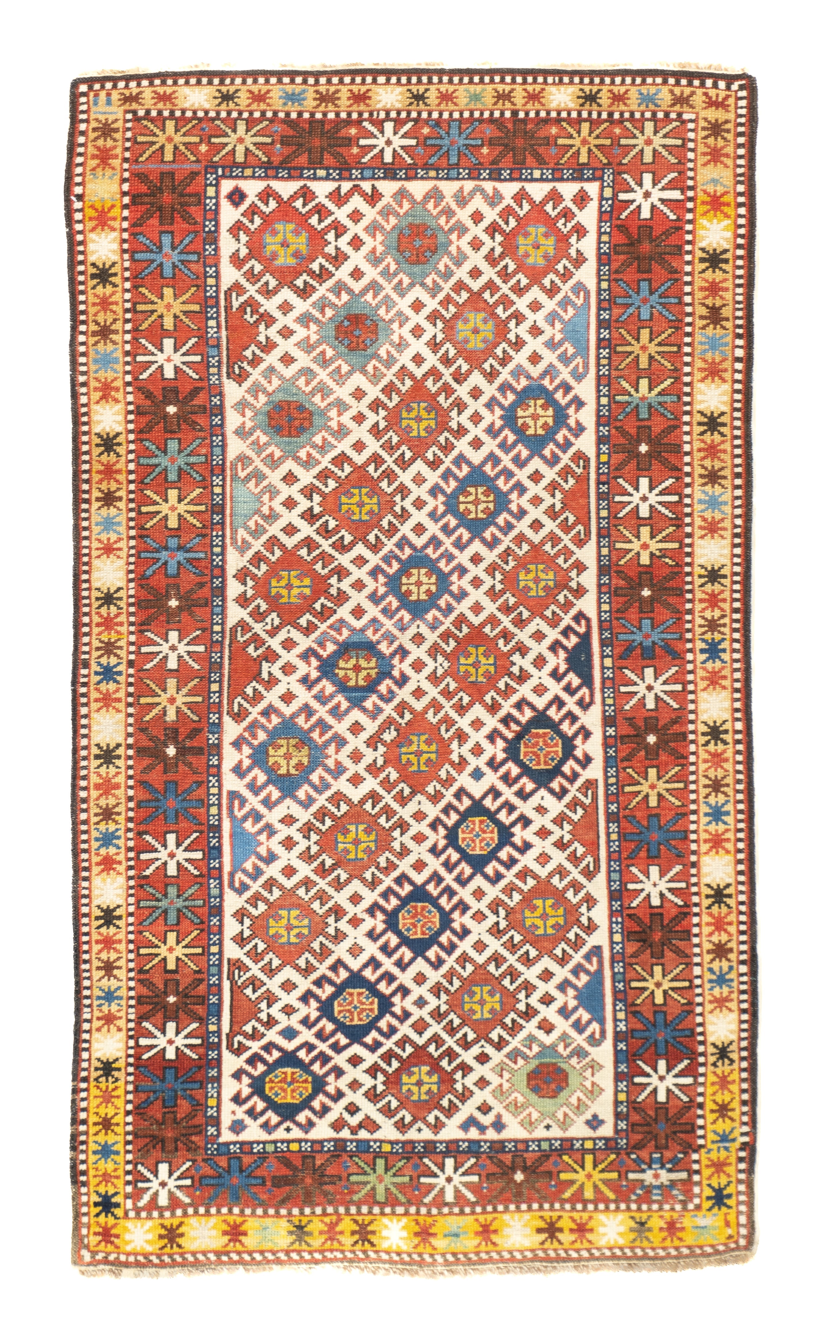 Antique Caucasian Shirvan Rug 2'8'' x 4'9''