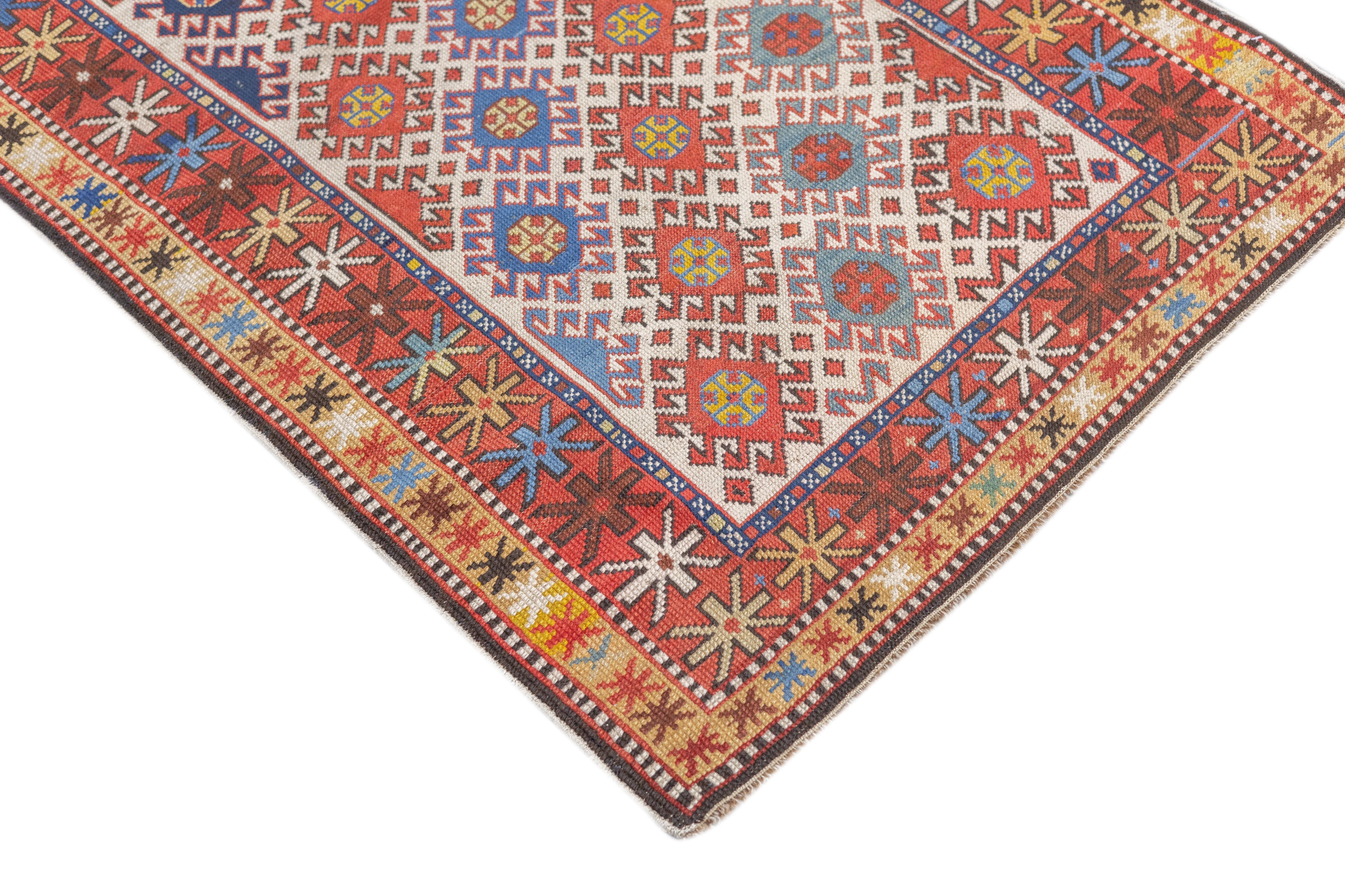 Antique Caucasian Shirvan Rug 2'8'' x 4'9''
