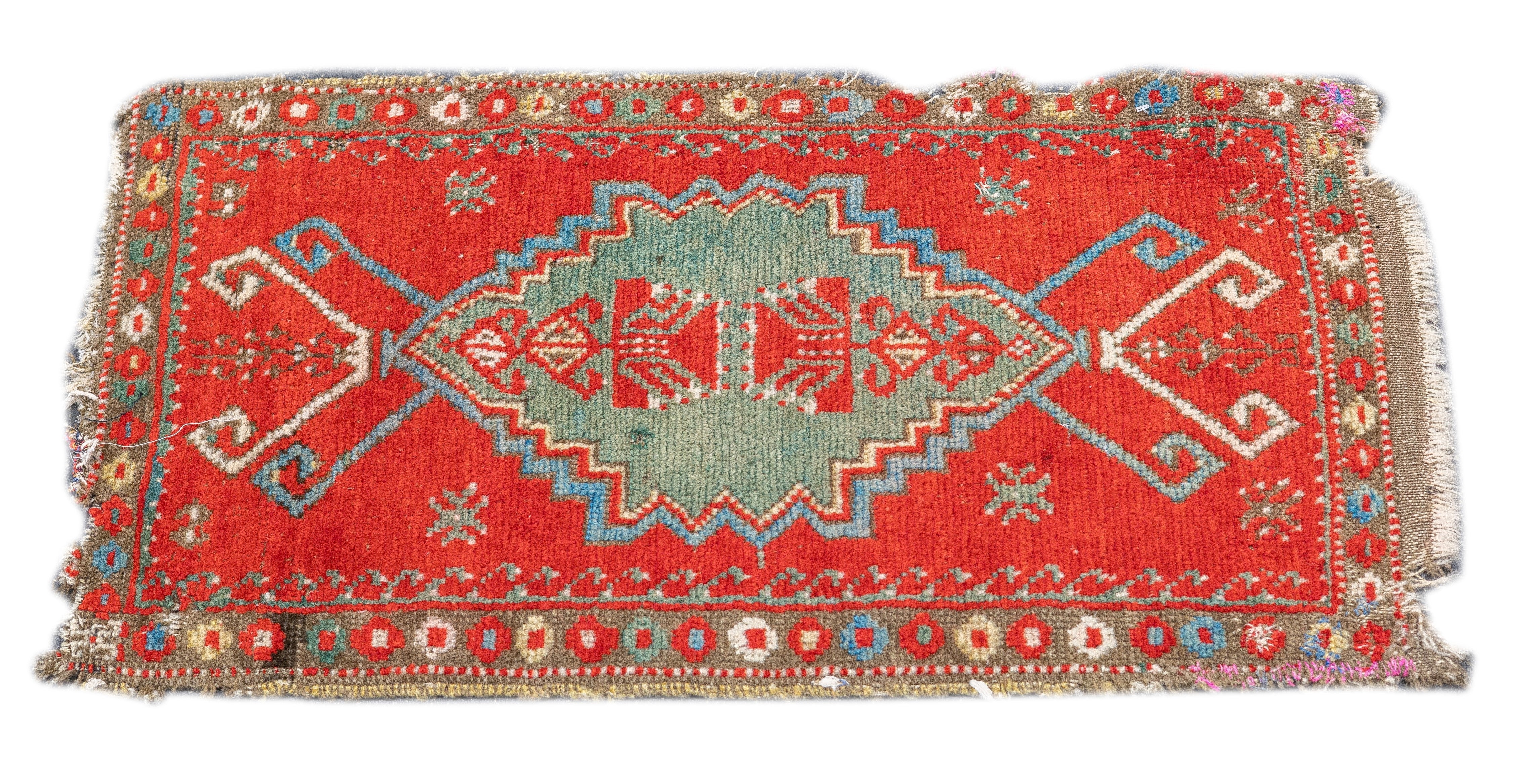 Fine Antique Turkish Konya (one of three) Rug 1'6'' x 2'11''