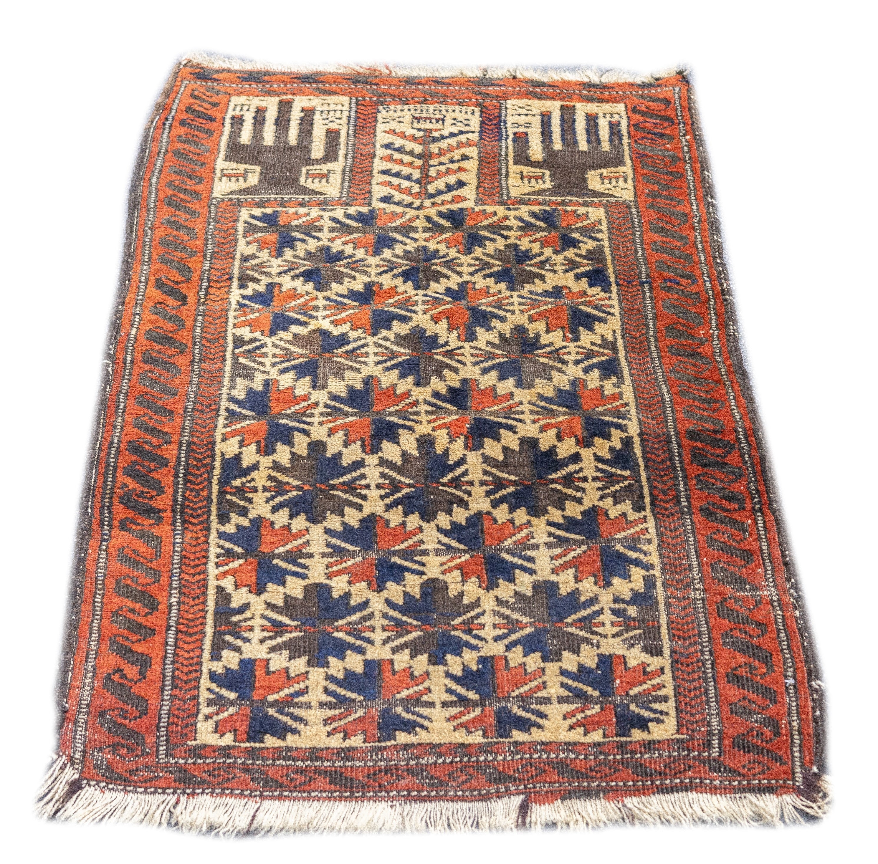 Antique Baluch Rug 2'3'' x 2'11''