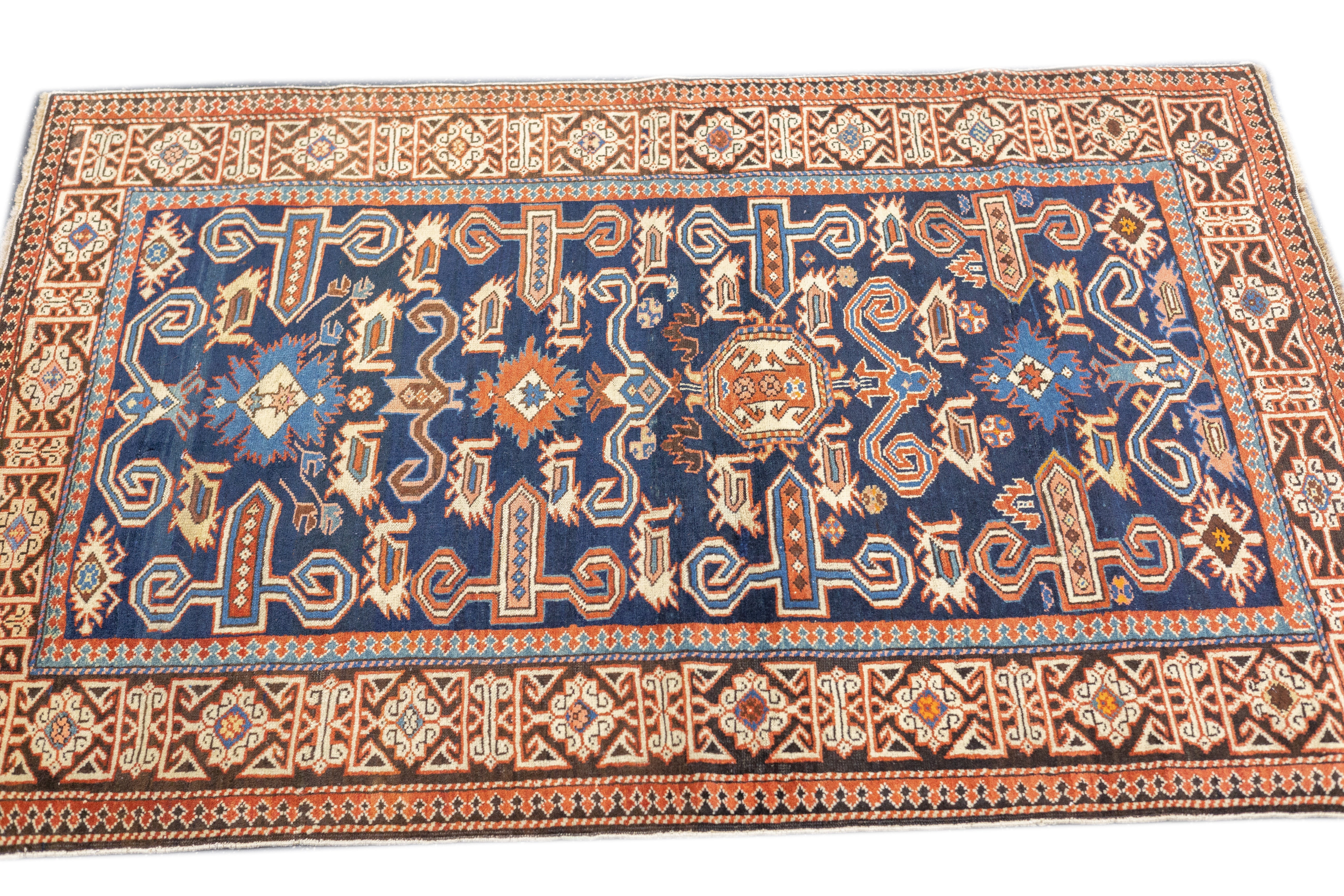 Antique Caucasian Perpedil Rug 2'11'' x 4'3''