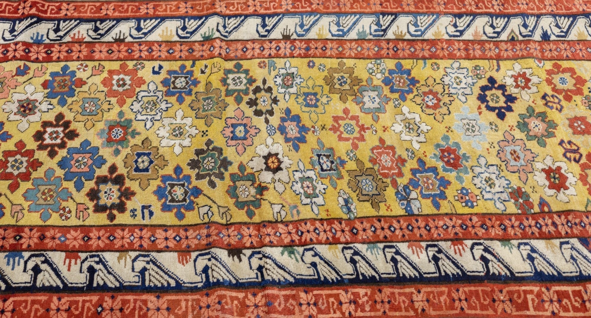 Antique Caucasian Zeyhour Rug 3'3'' x 8'4''