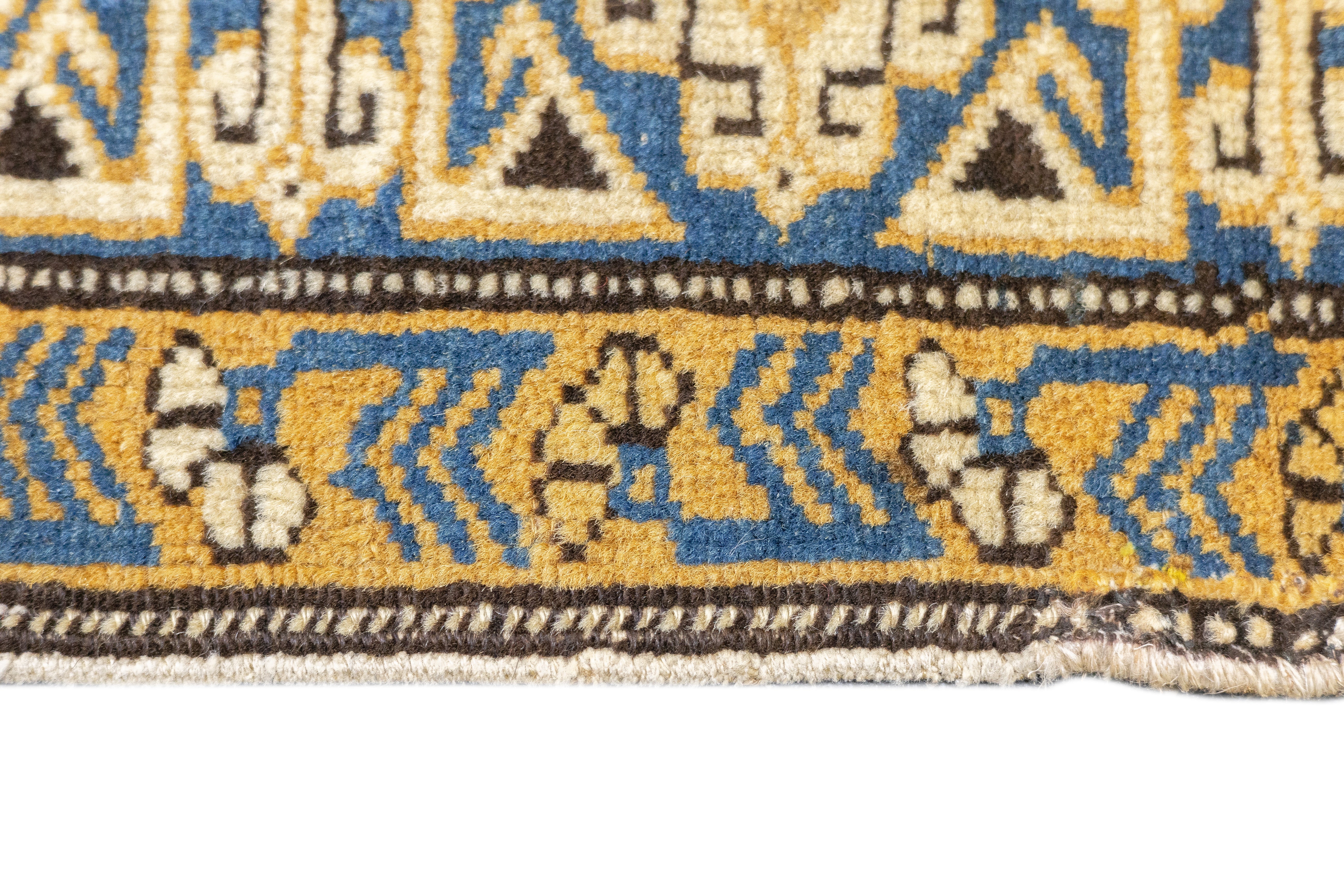 Antique Caucasian Perpedil Rug 3'3'' x 4'11''