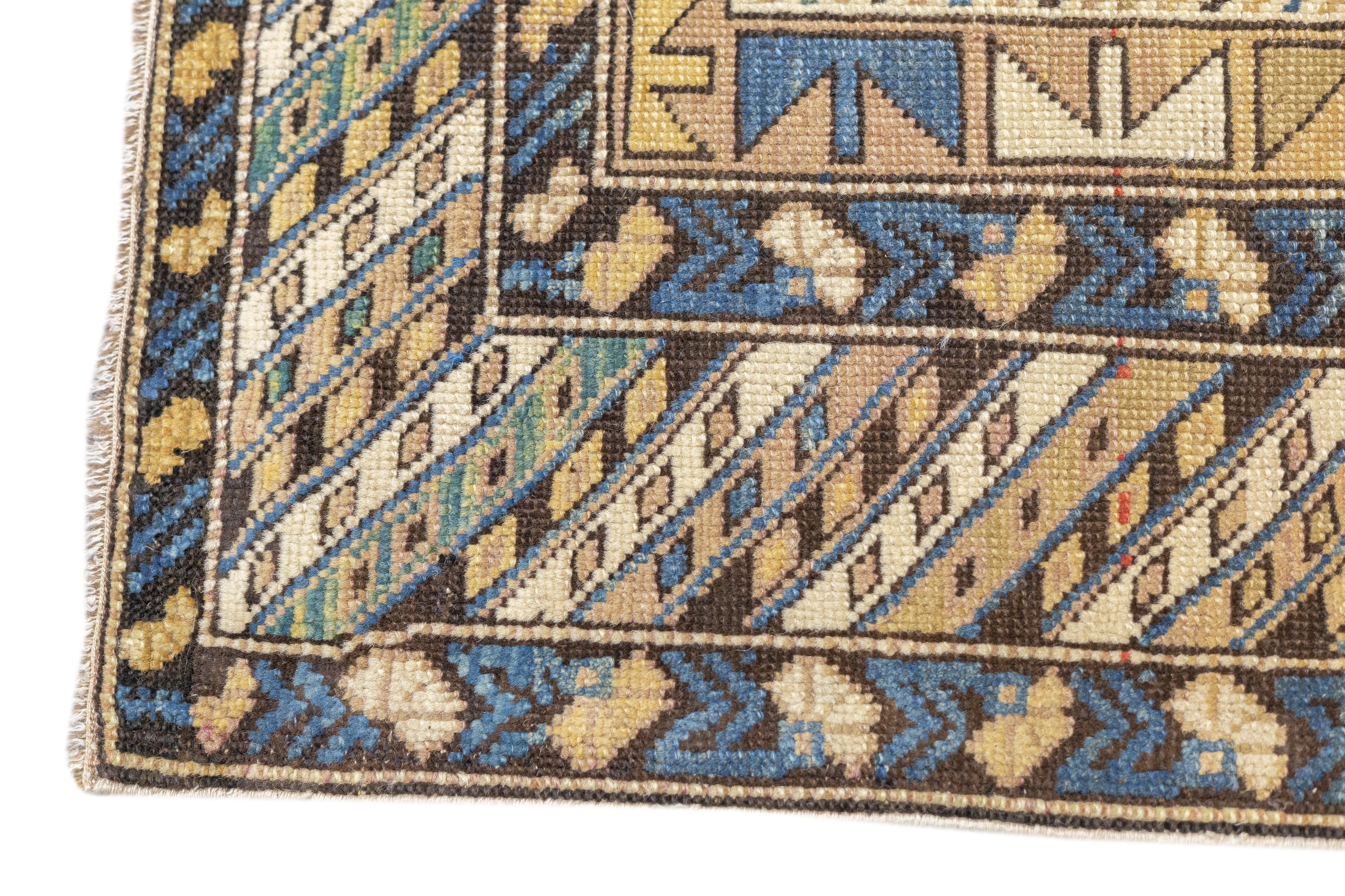 Antique Caucasian Kuba Rug 3'10'' x 5'0"