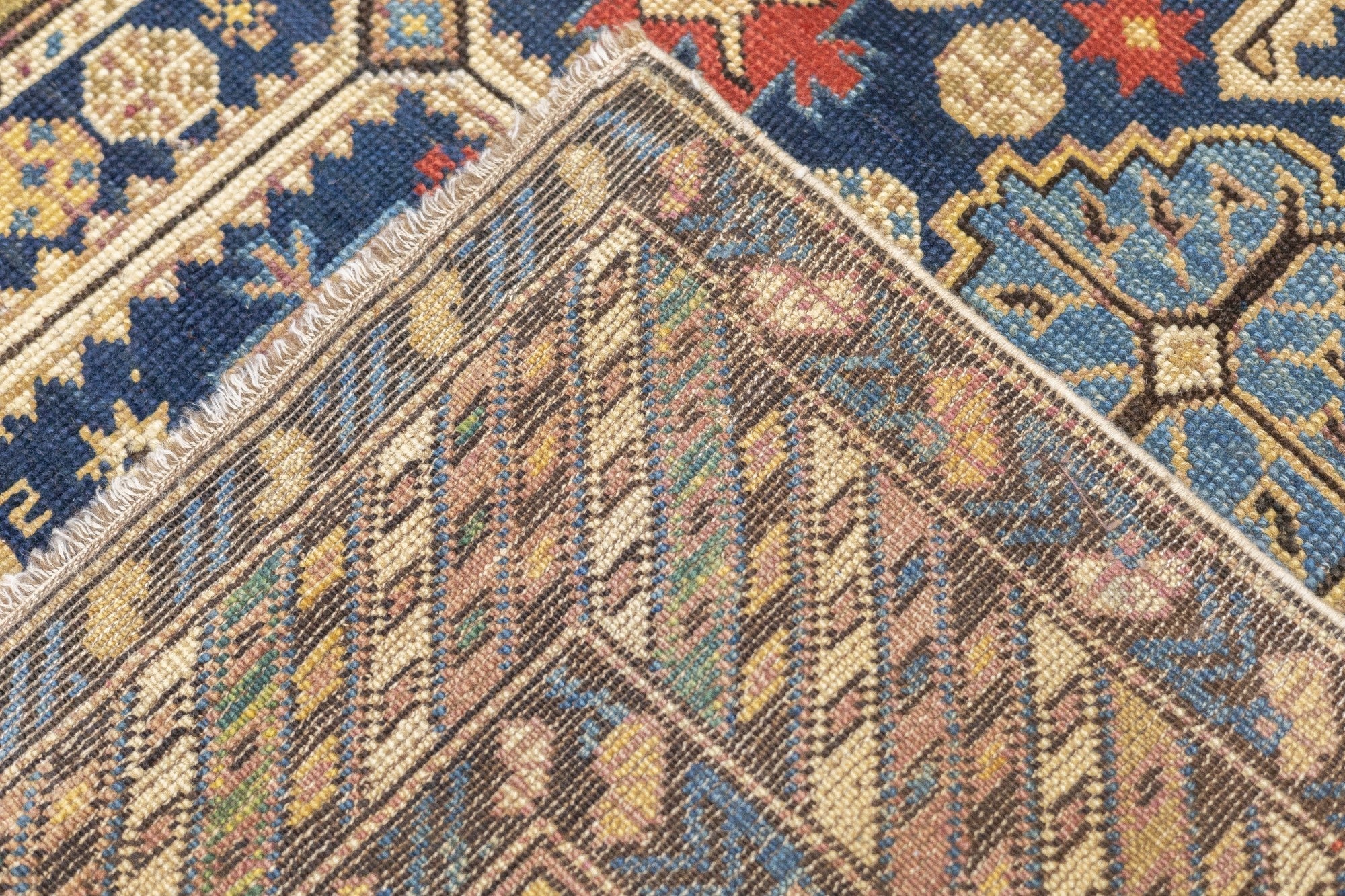Antique Caucasian Kuba Rug 3'10'' x 5'0"