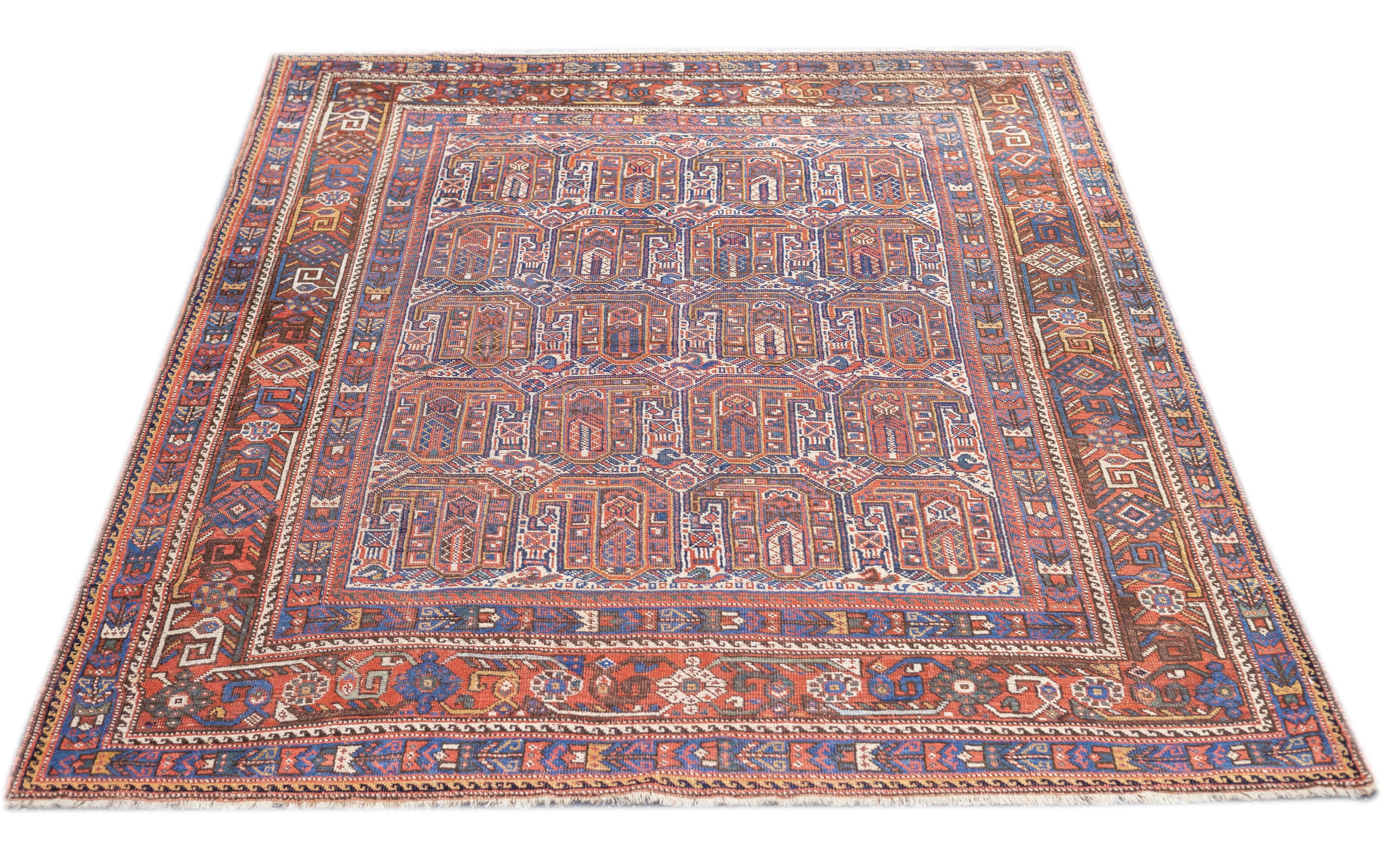 Antique Khamseh Rug 4'10'' x 5'11''
