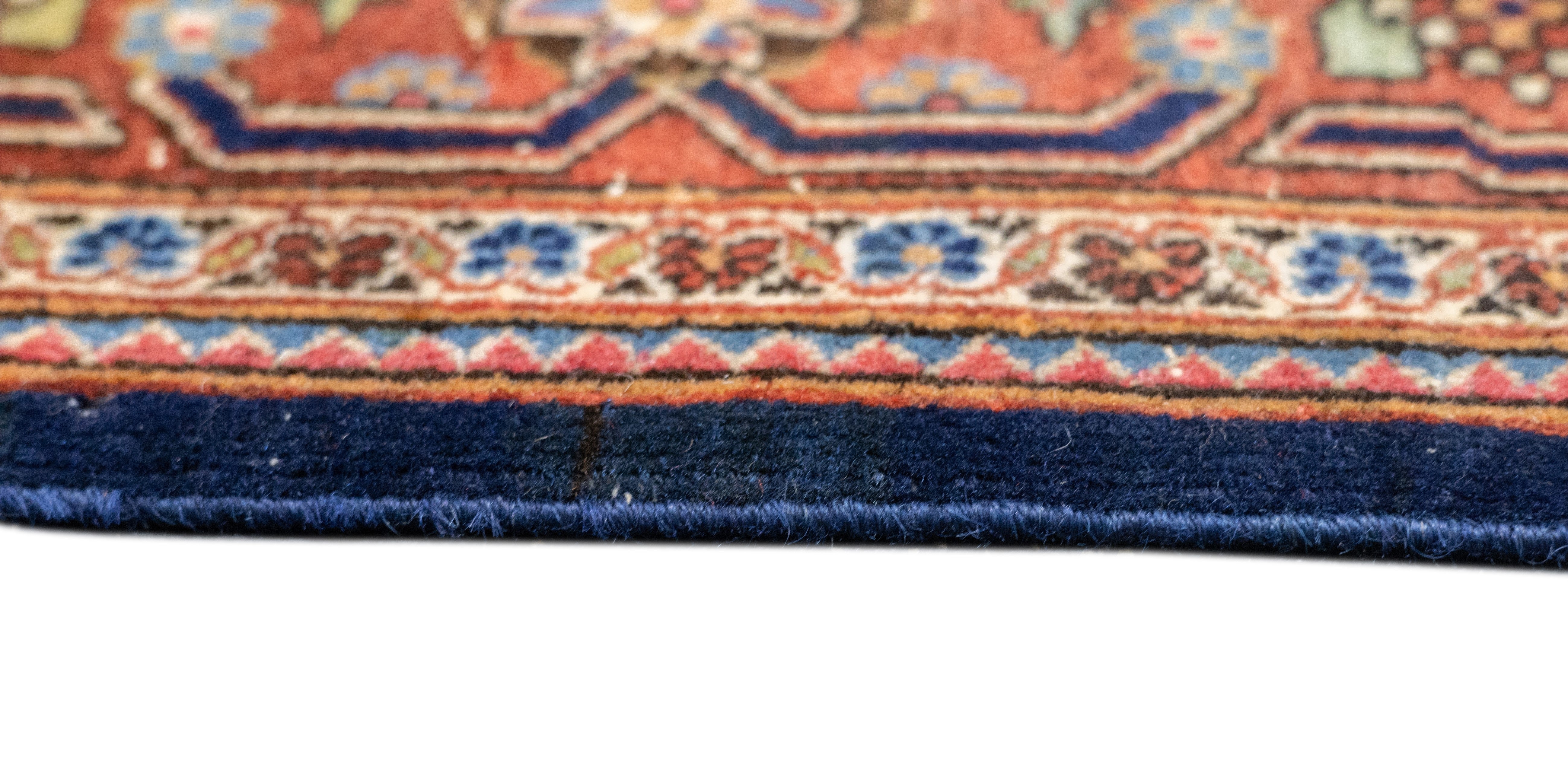 Antique Dabir Kashan Rug 4'2'' x 6'5''