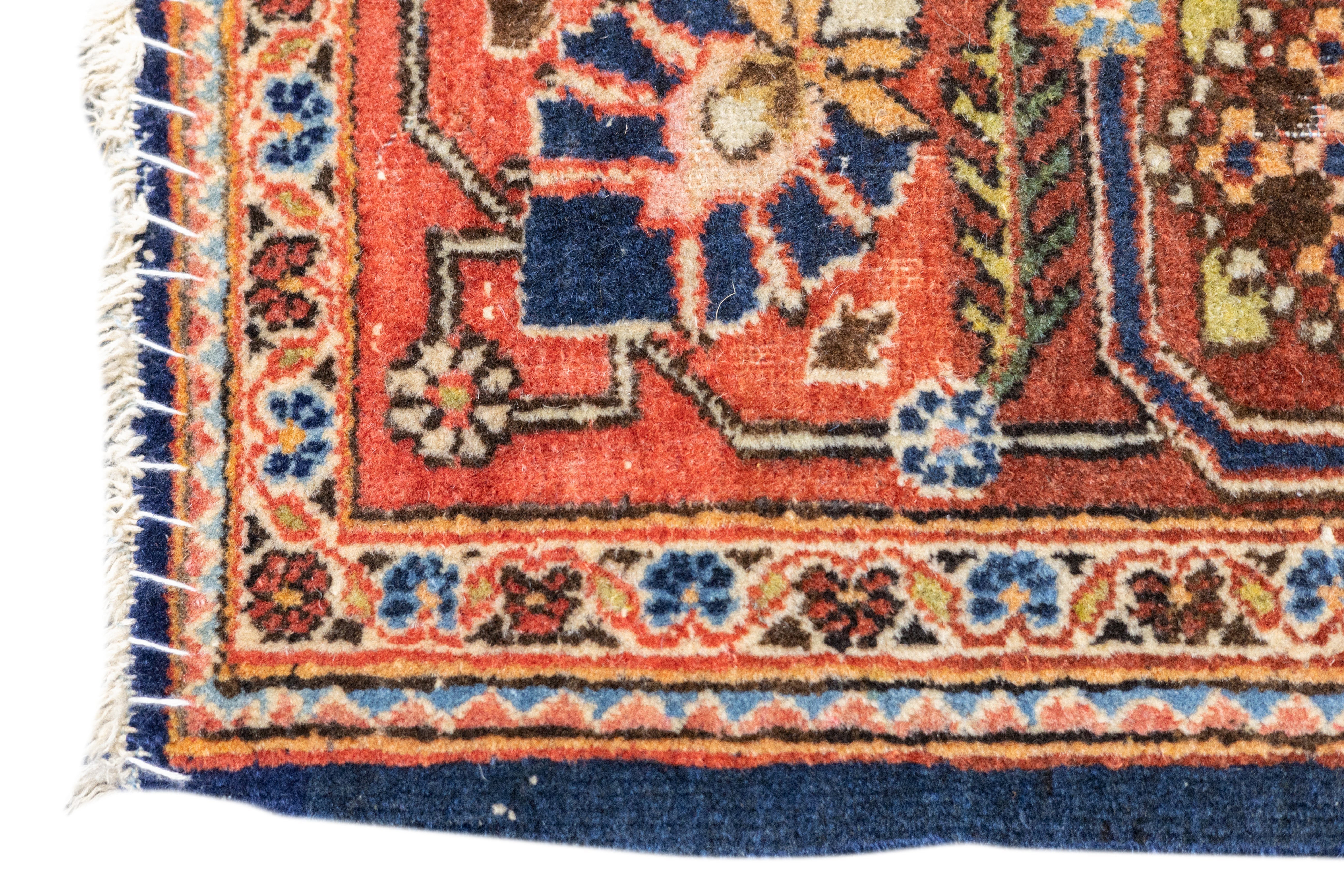 Antique Dabir Kashan Rug 4'2'' x 6'5''
