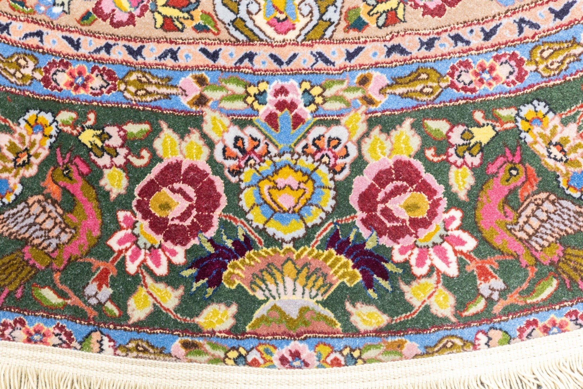 Extremely Fine Tabriz Wool & Silk Rug 5'11'' x 5'11''