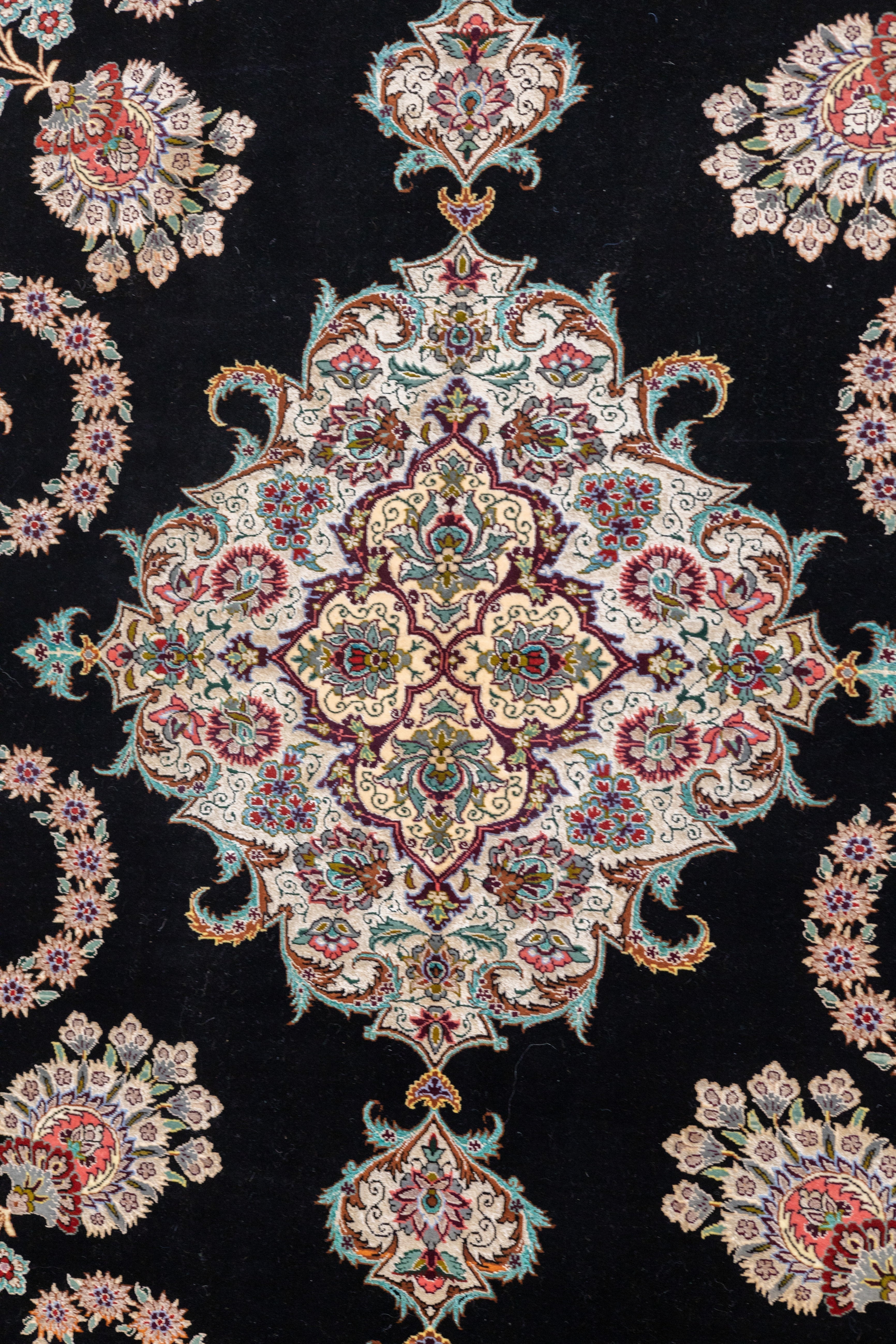 Extremely Fine Isfahan Wool and Silk Rug 5'3'' x 6'10''