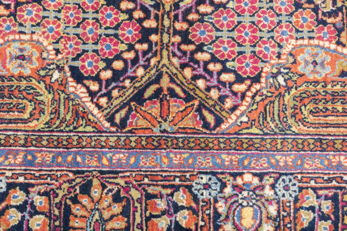 Antique Dabir Kashan Rug 4'5'' x 6'10''