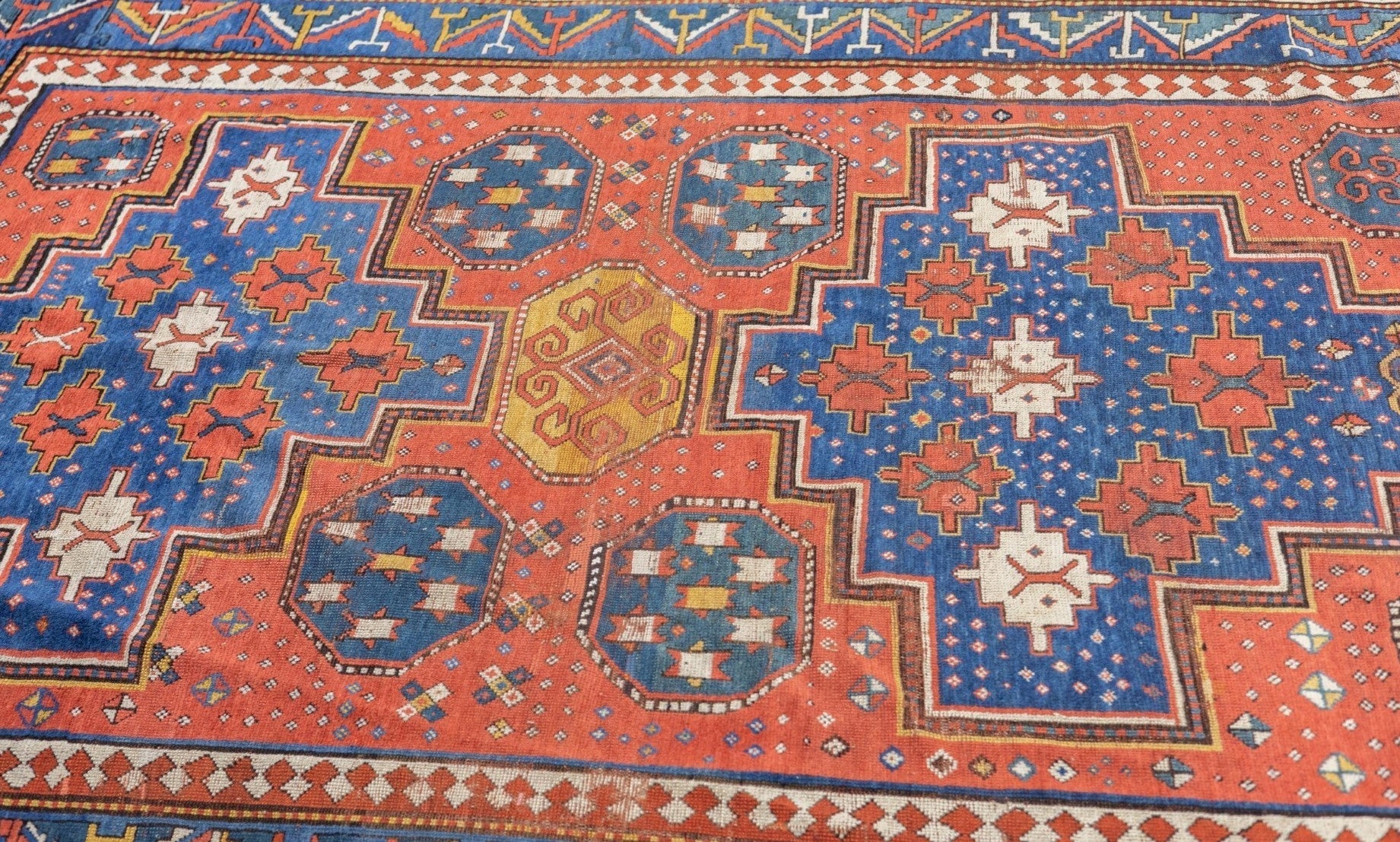 Antique Caucasian Kazak Rug 5'8'' x 7'9''