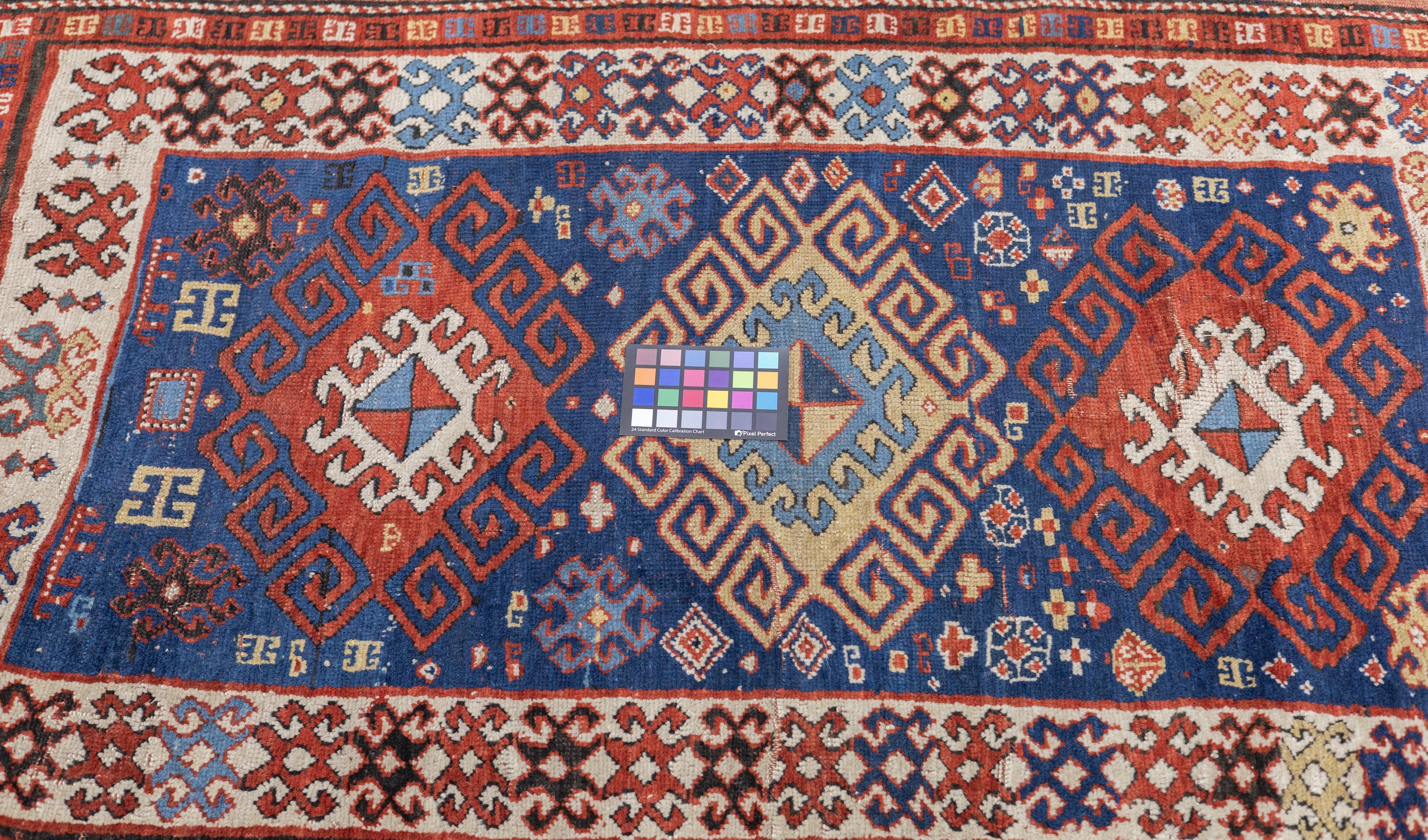 Antique Caucasian Kazak Rug 3'7'' x 5'6''