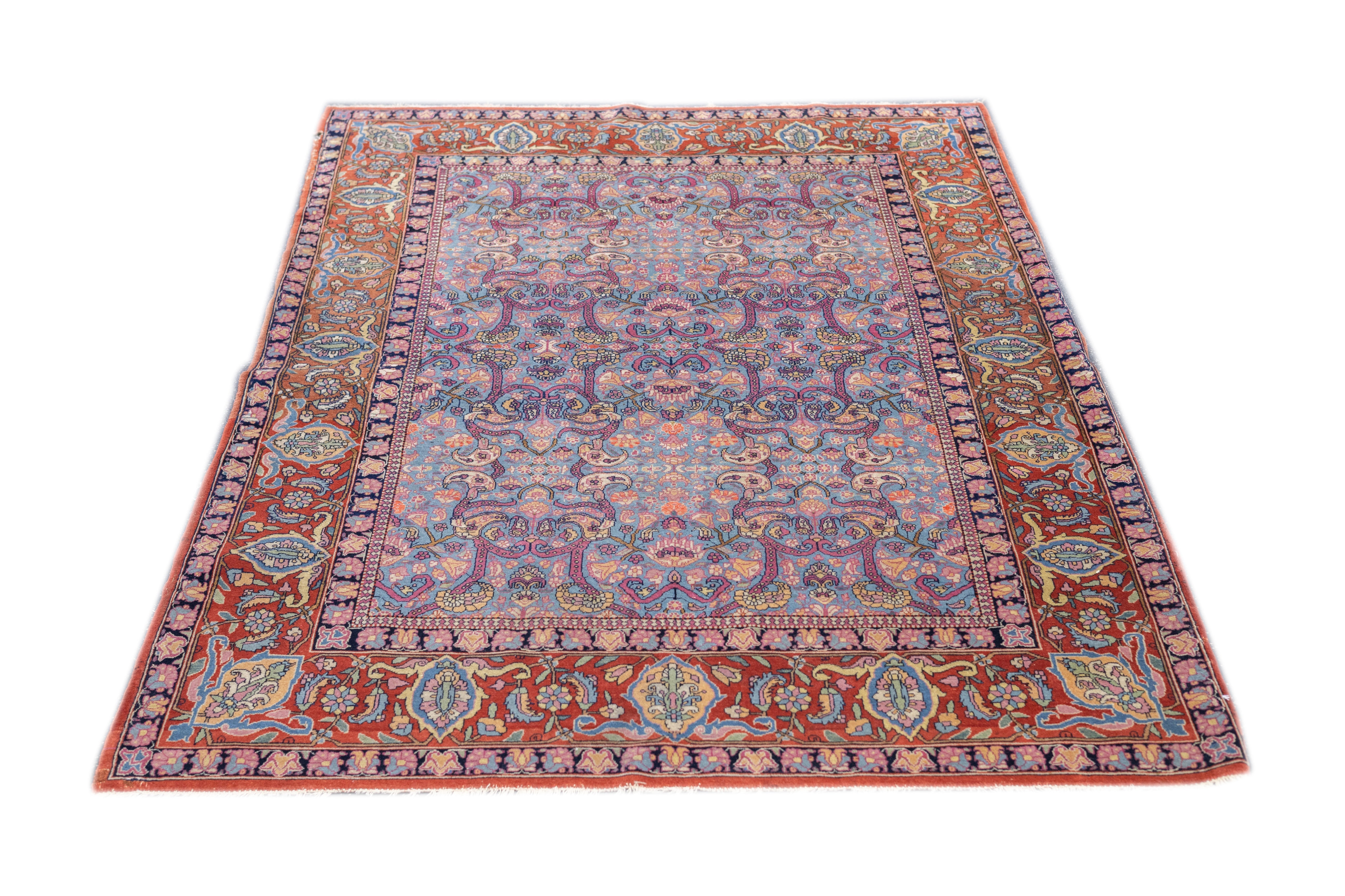Antique Tehran Rug 4'4'' x 6'9''
