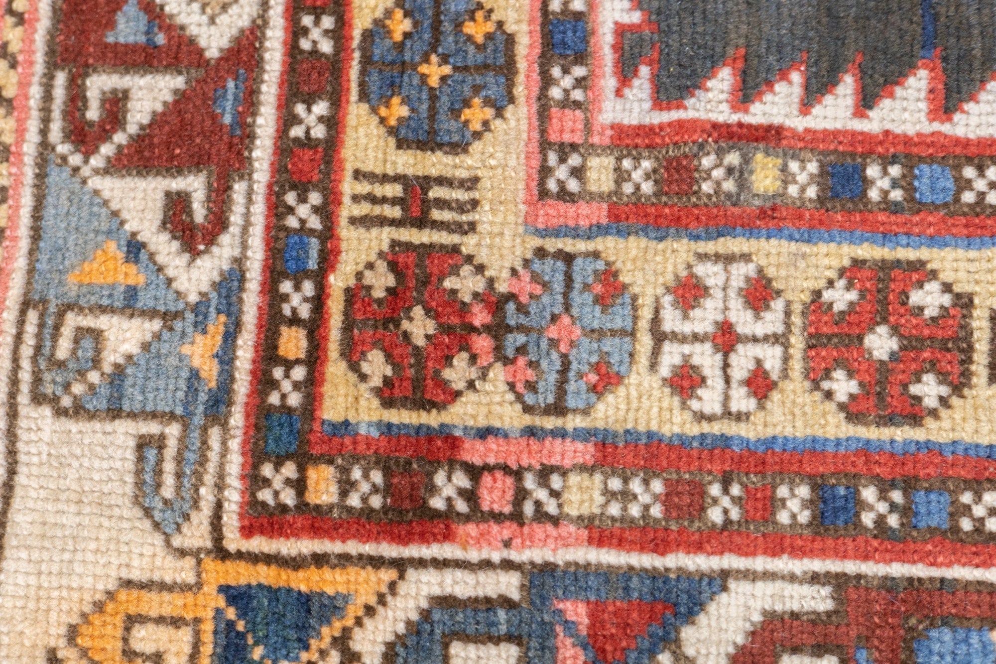 Antique Caucasian Shirvan Rug 4'0" x 9'0"