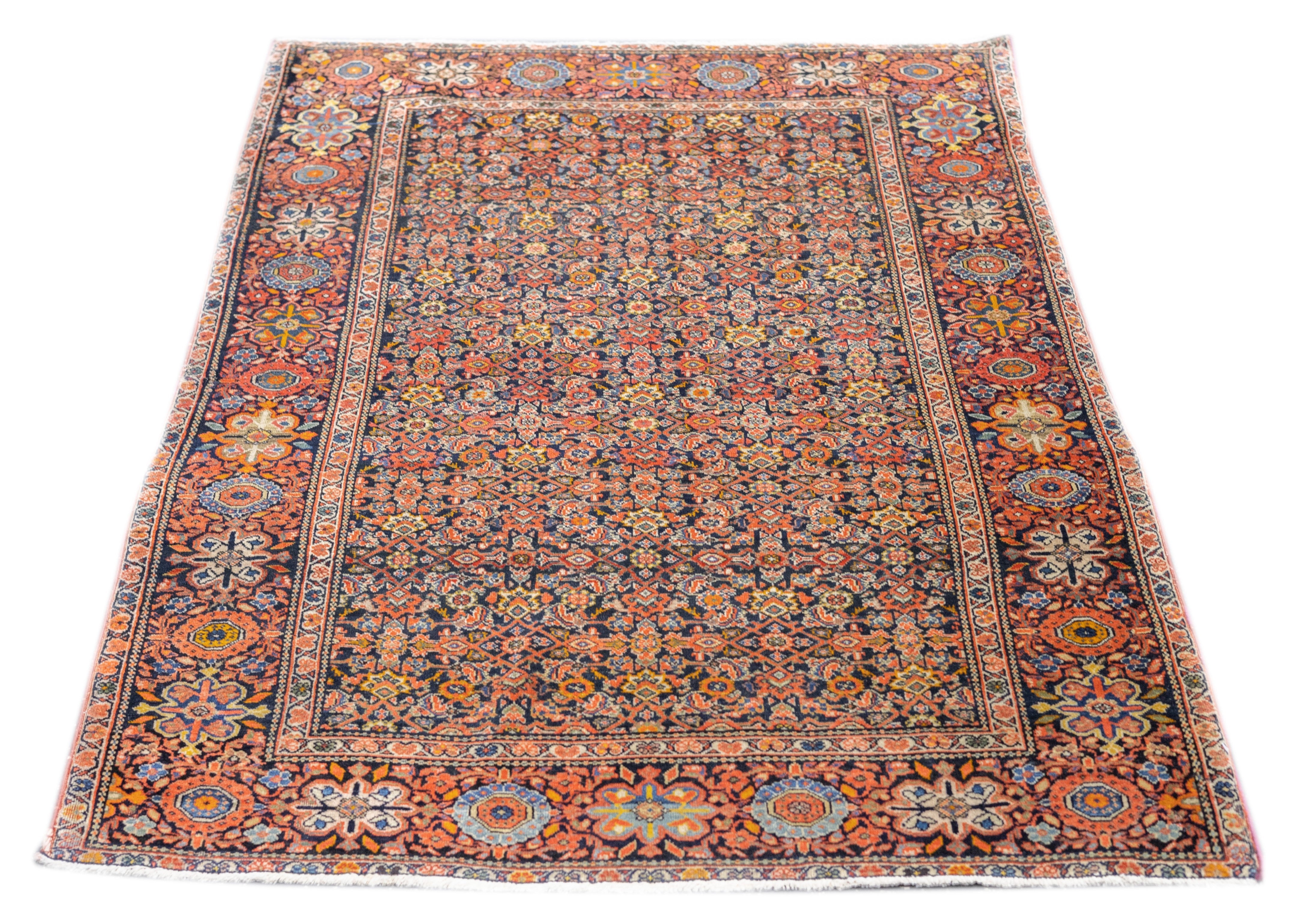 Antique Farahan Sarouk Rug 3'5'' x 4'10''