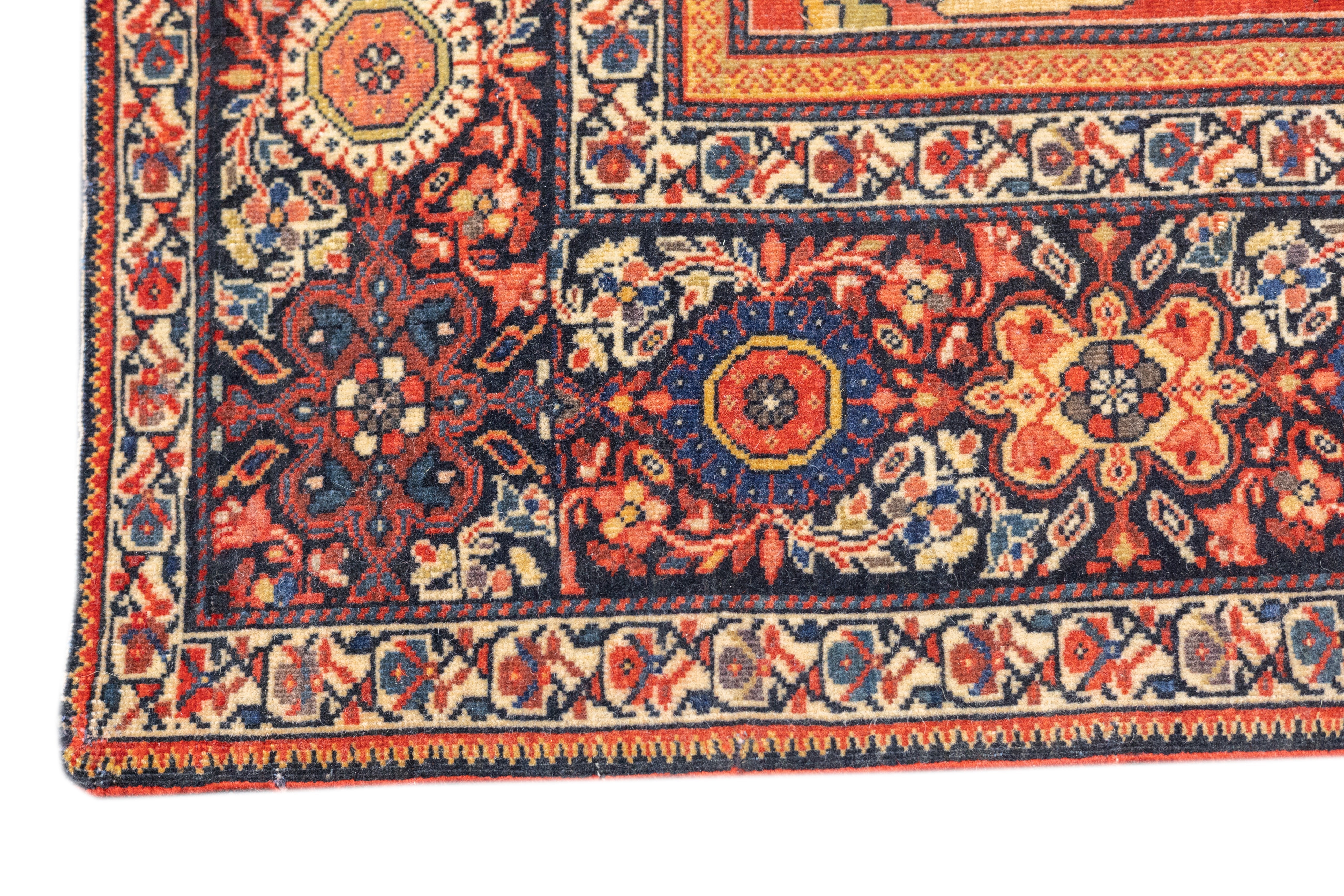 Antique Farahan Sarouk Rug 4'2'' x 6'3''