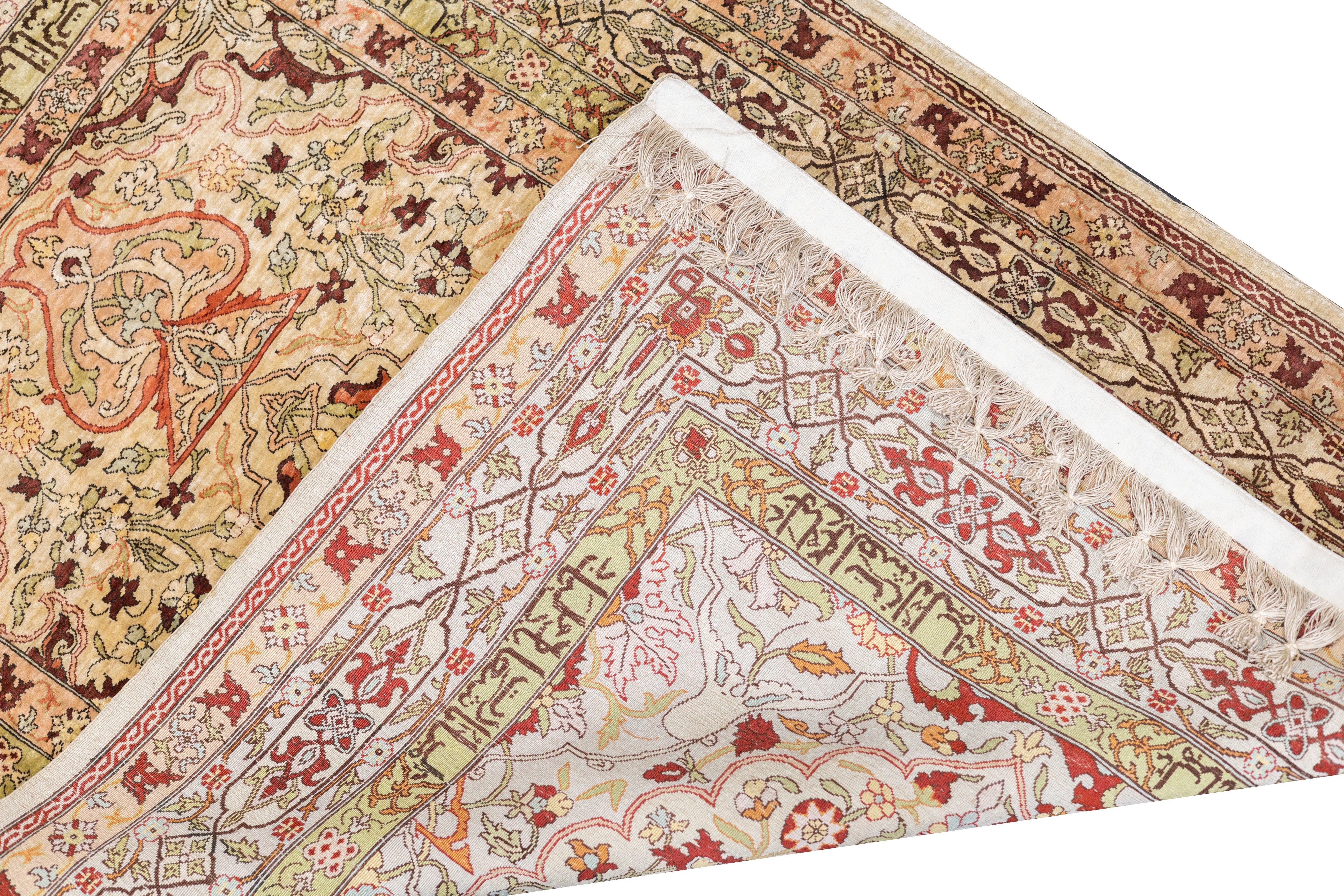 Antique Silk Hereke Rug 2'8'' x 3'8''