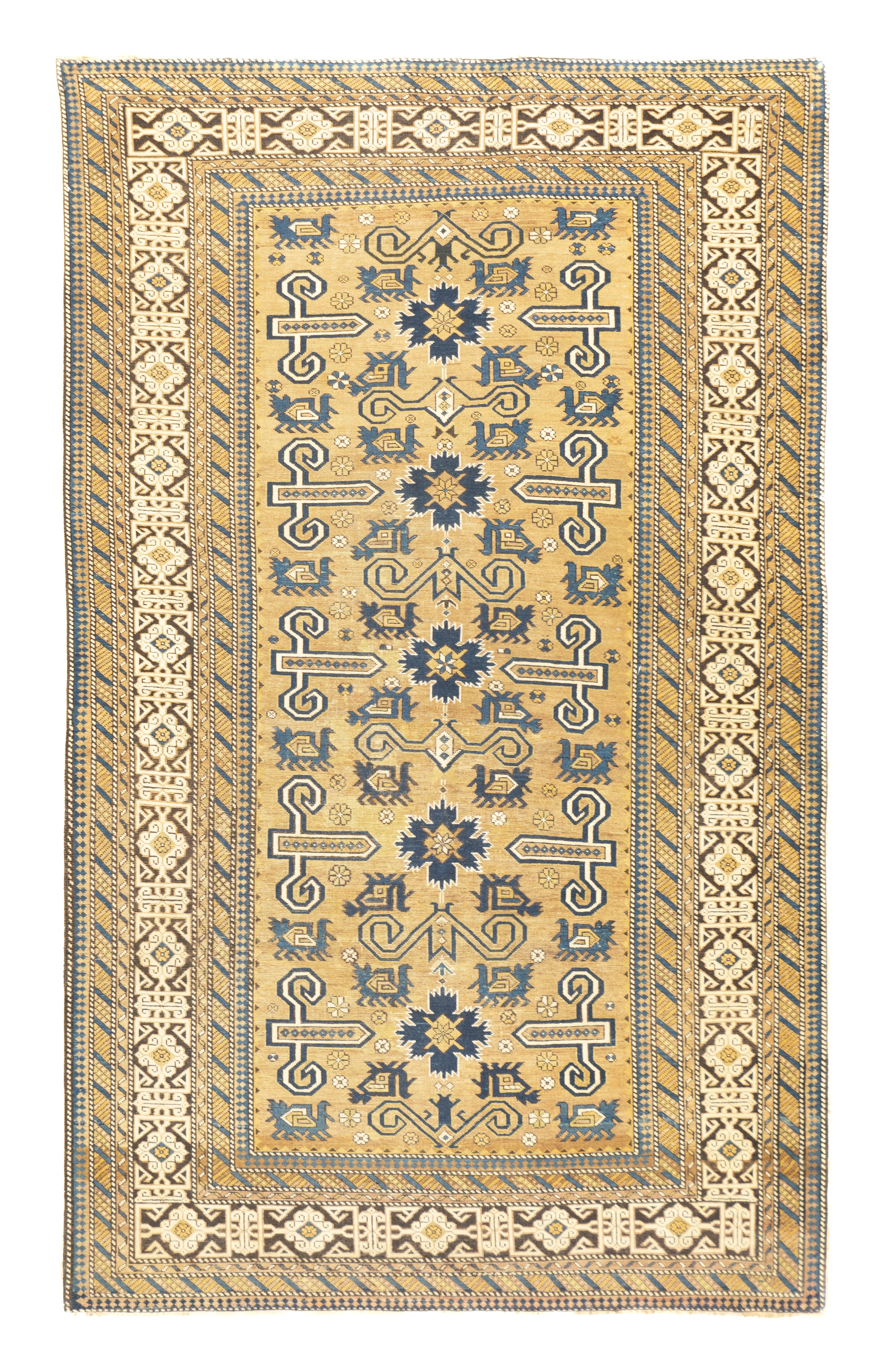 Antique Caucasian Perpedil Rug 3'11'' x 6'5''