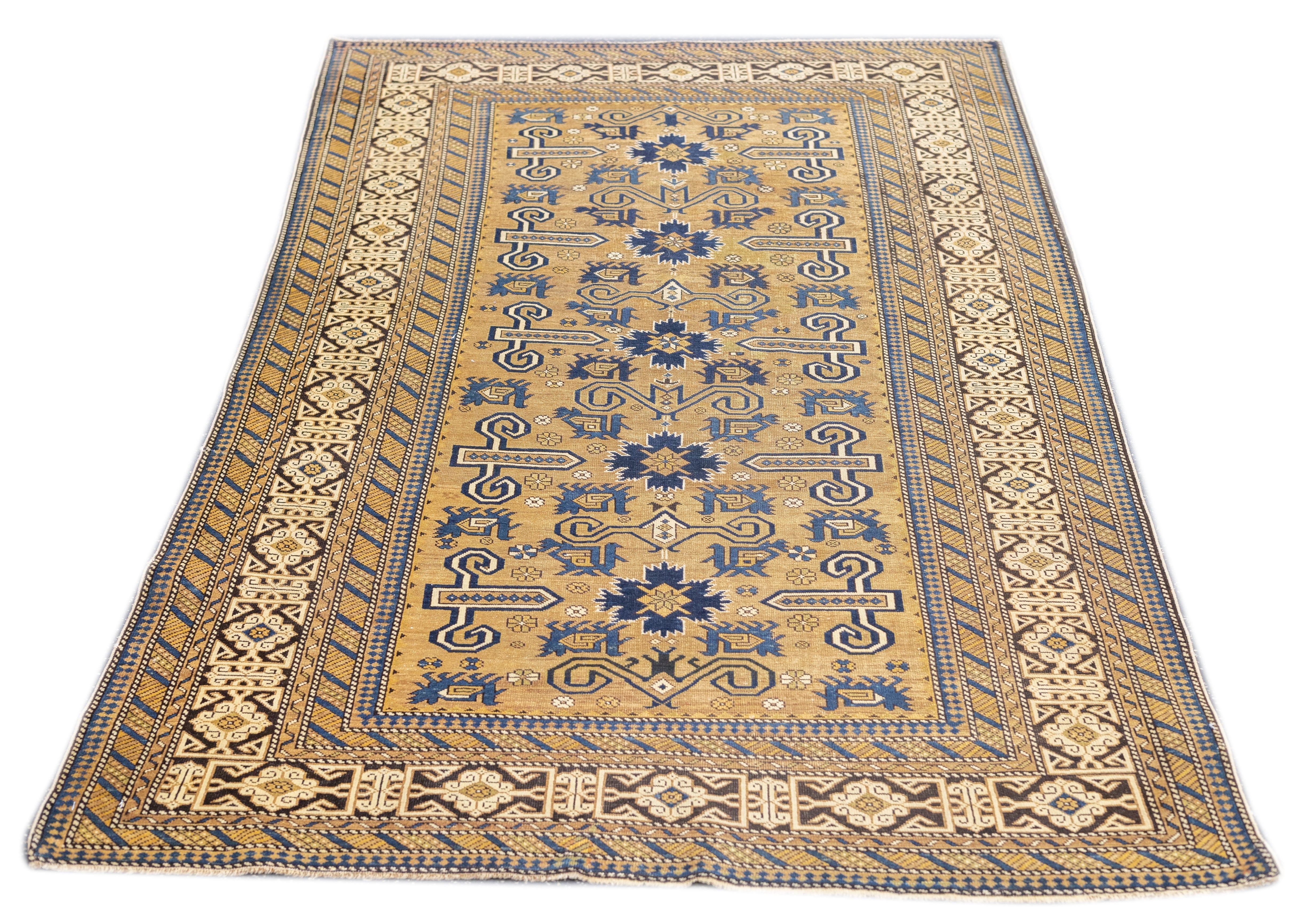 Antique Caucasian Perpedil Rug 3'11'' x 6'5''