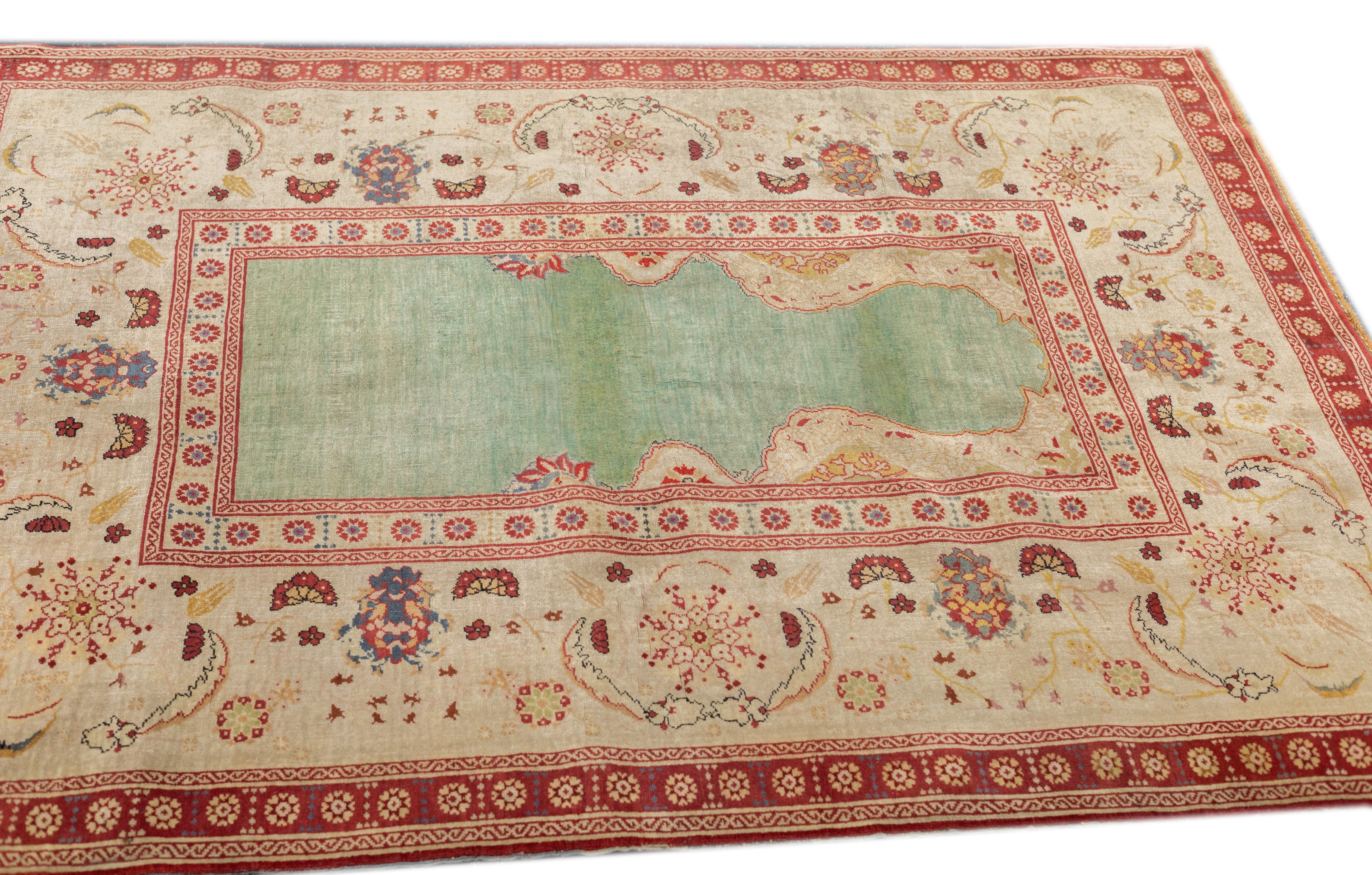 Antique Kumkapi Rug 4'4'' x 5'11''