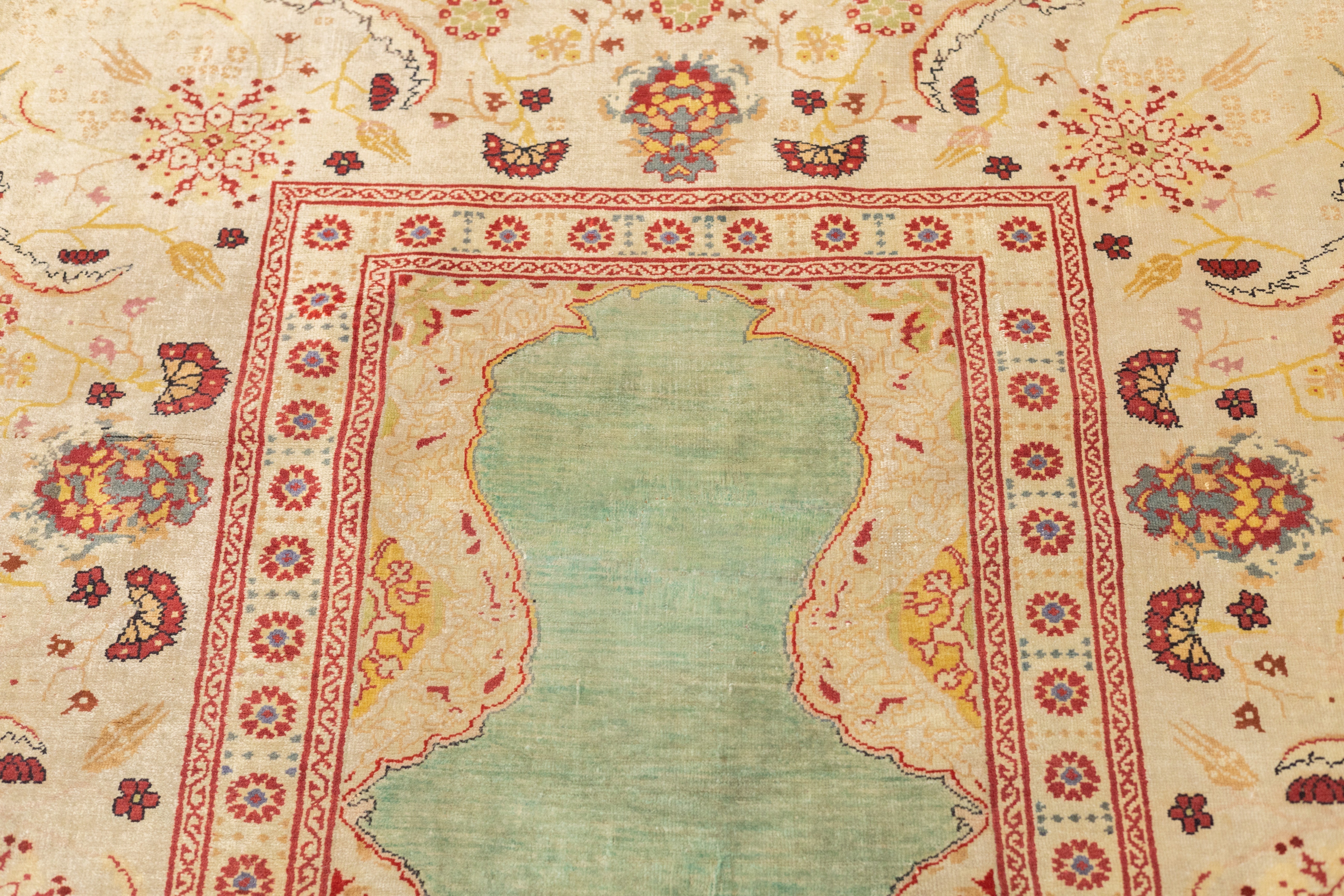 Antique Kumkapi Rug 4'4'' x 5'11''