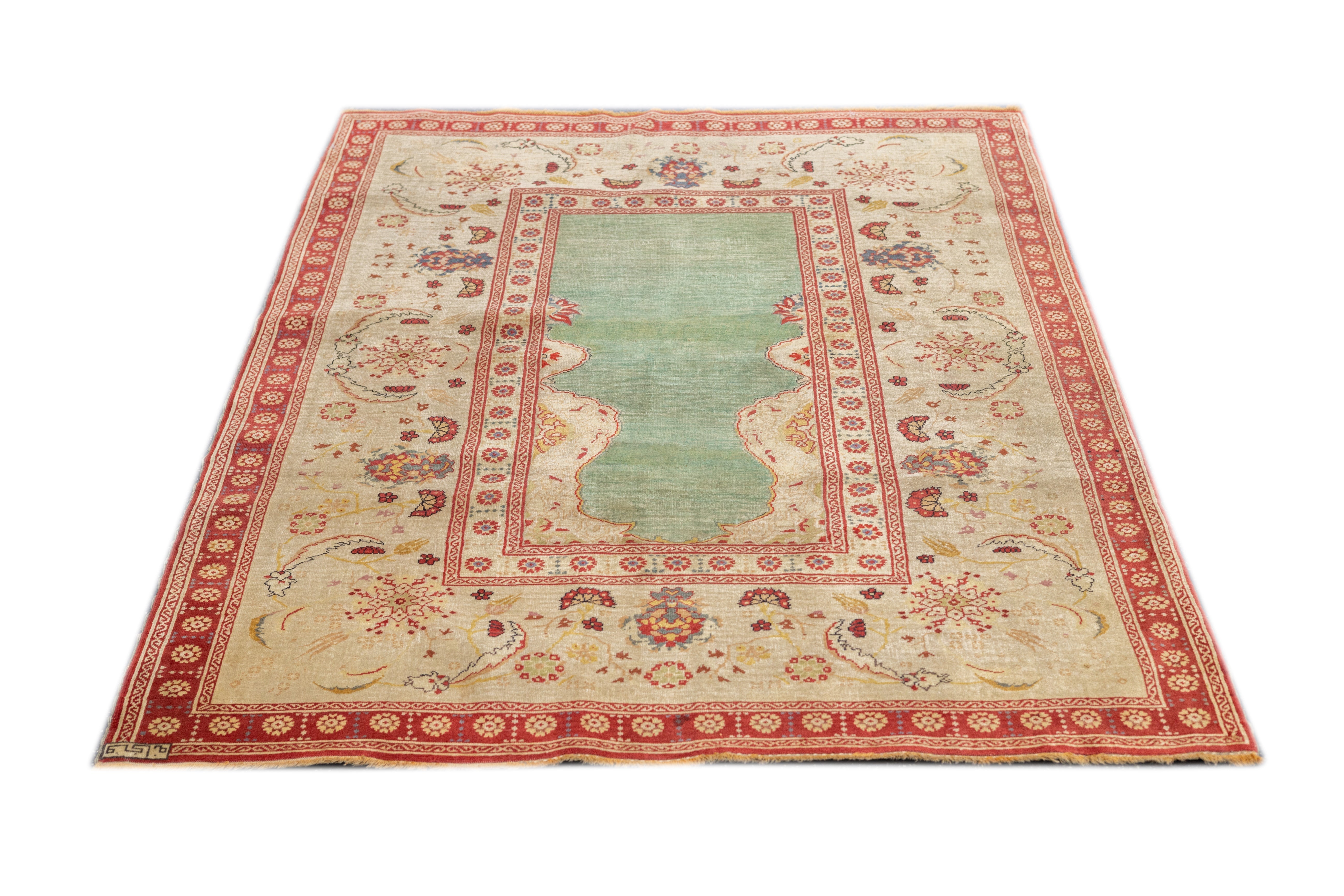 Antique Kumkapi Rug 4'4'' x 5'11''