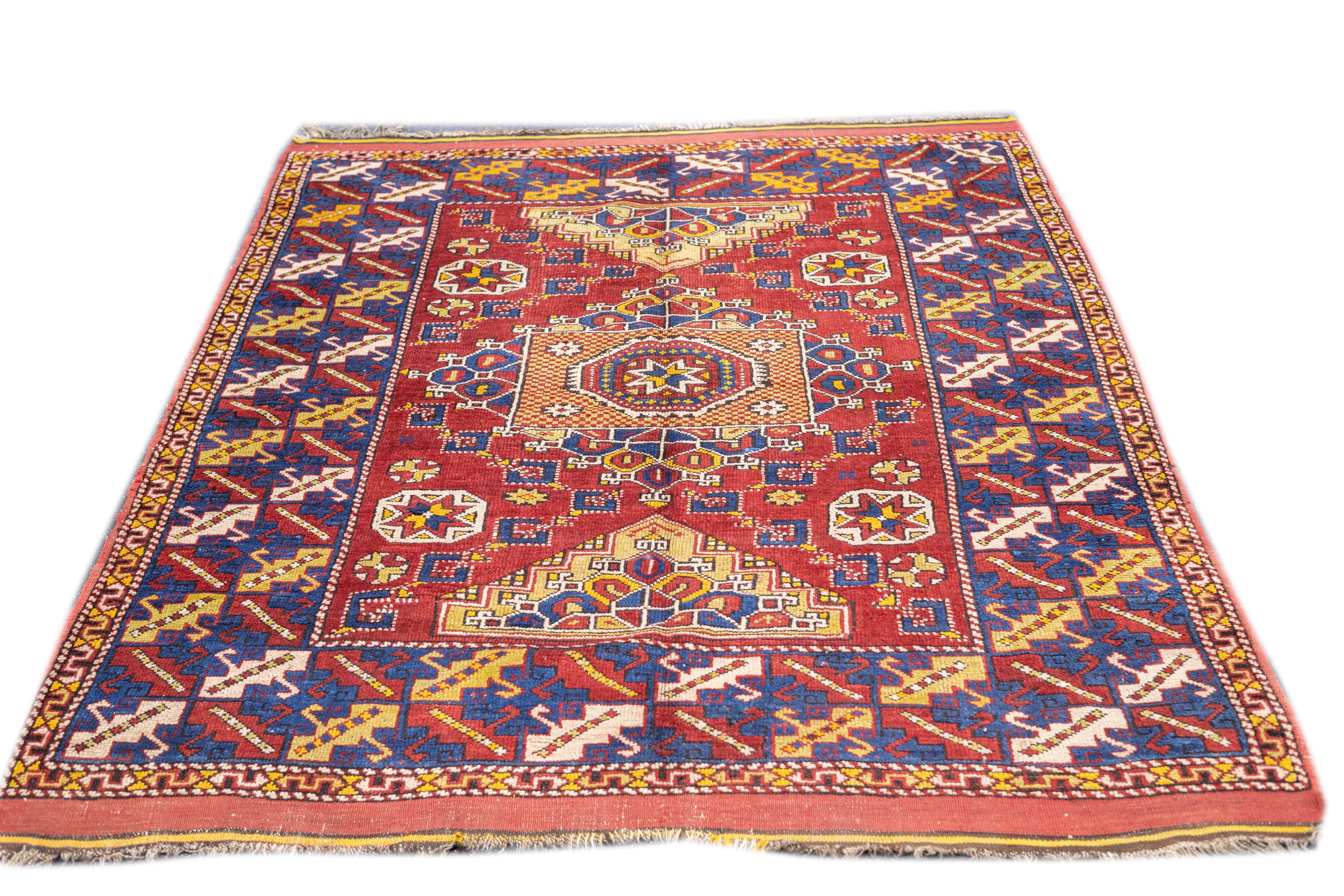 Antique Caucasian Yourk Rug 5'5'' x 7'0"