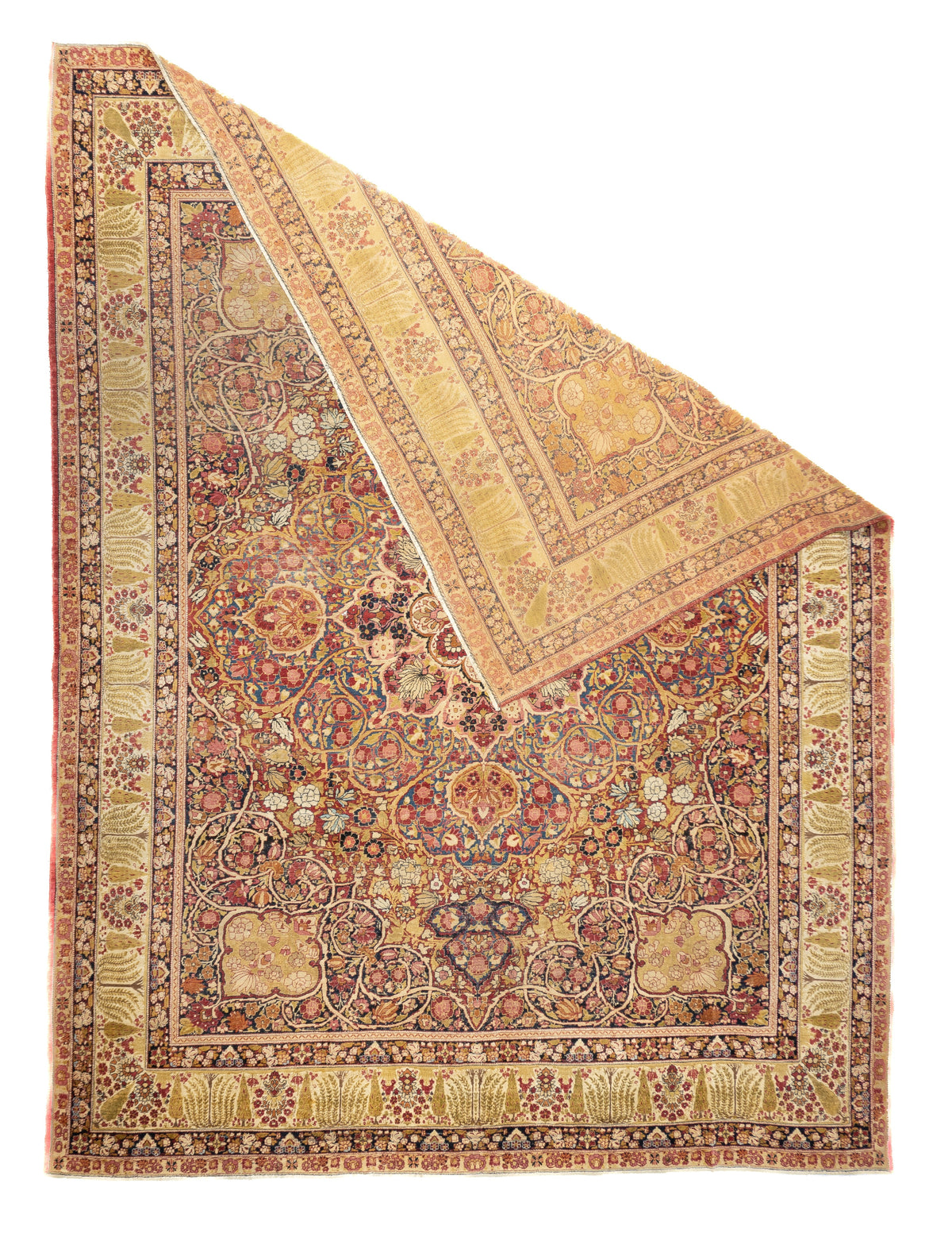 Antique Lavar Kerman Rug 8'9'' x 11'9''