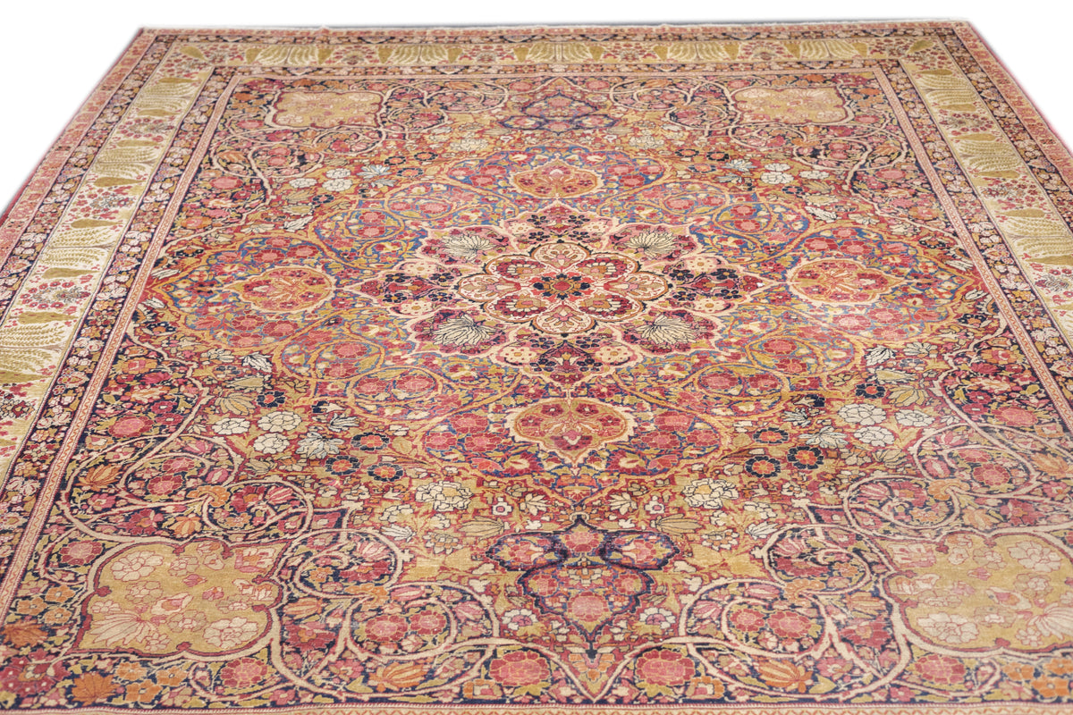 Antique Lavar Kerman Rug 8'9'' x 11'9''