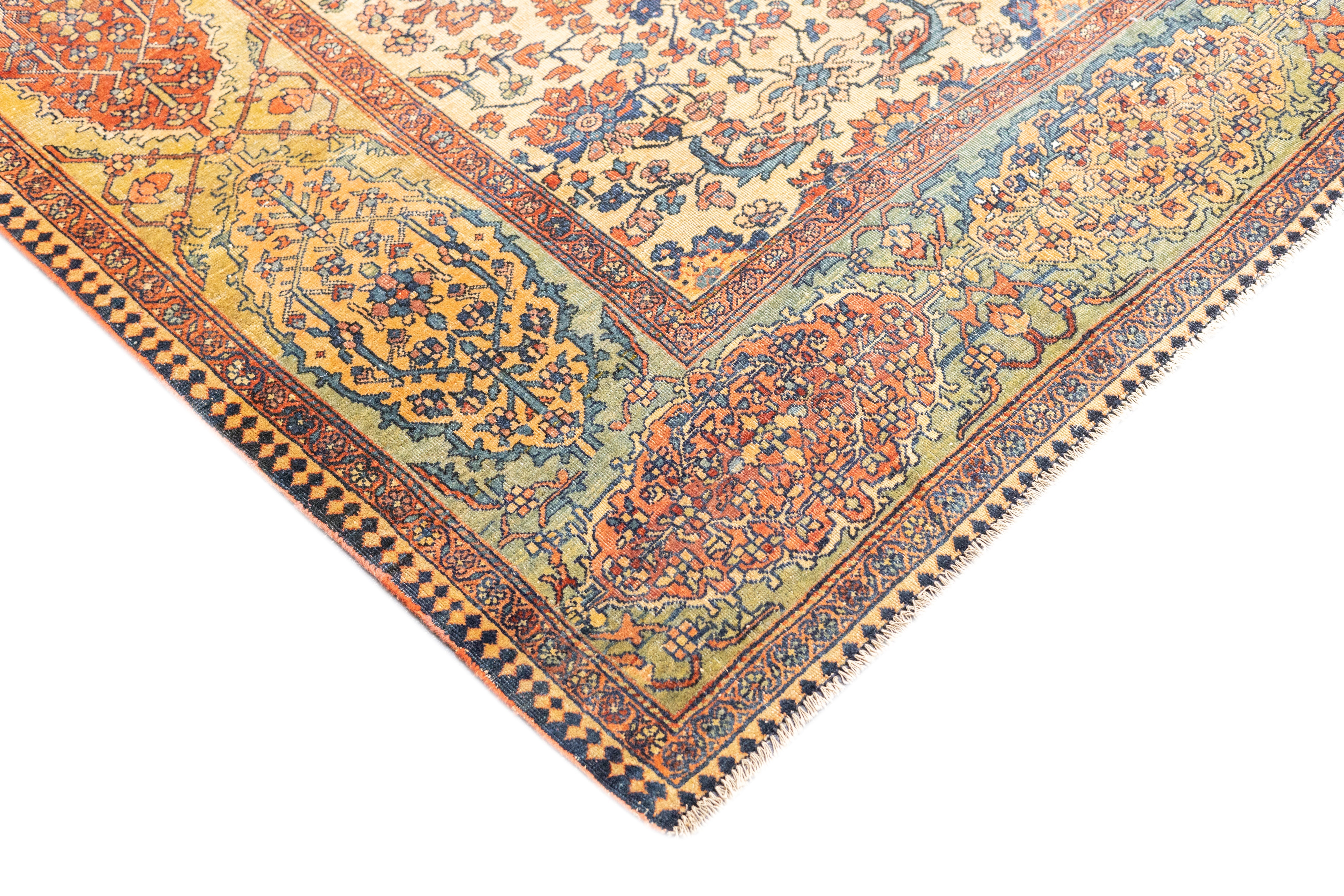 Antique Farahan Sarouk Rug 8'7'' x 10'5''