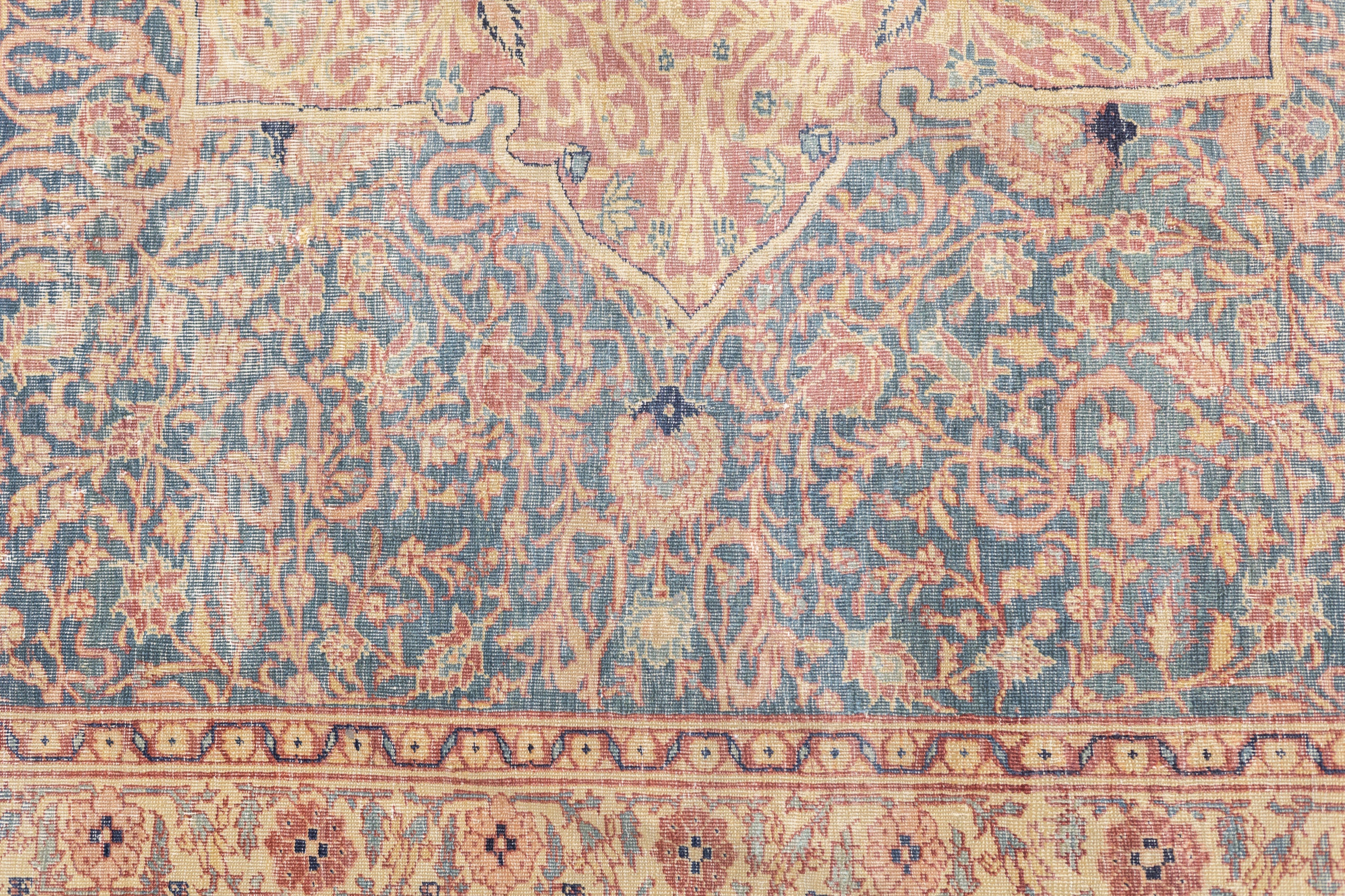 Antique Lavar Kerman Rug 7'0" x 7'8''