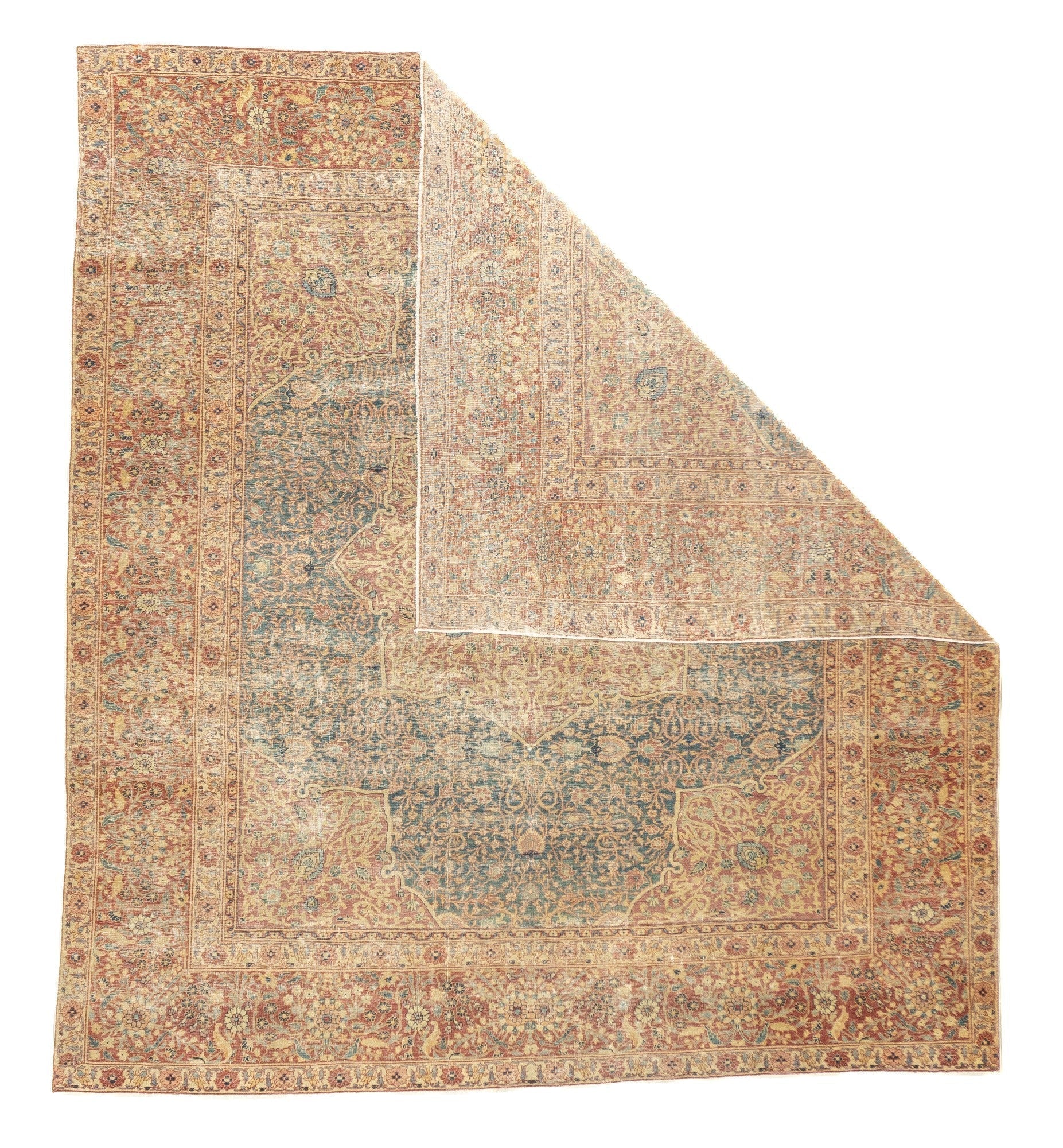 Antique Lavar Kerman Rug 7'0" x 7'8''