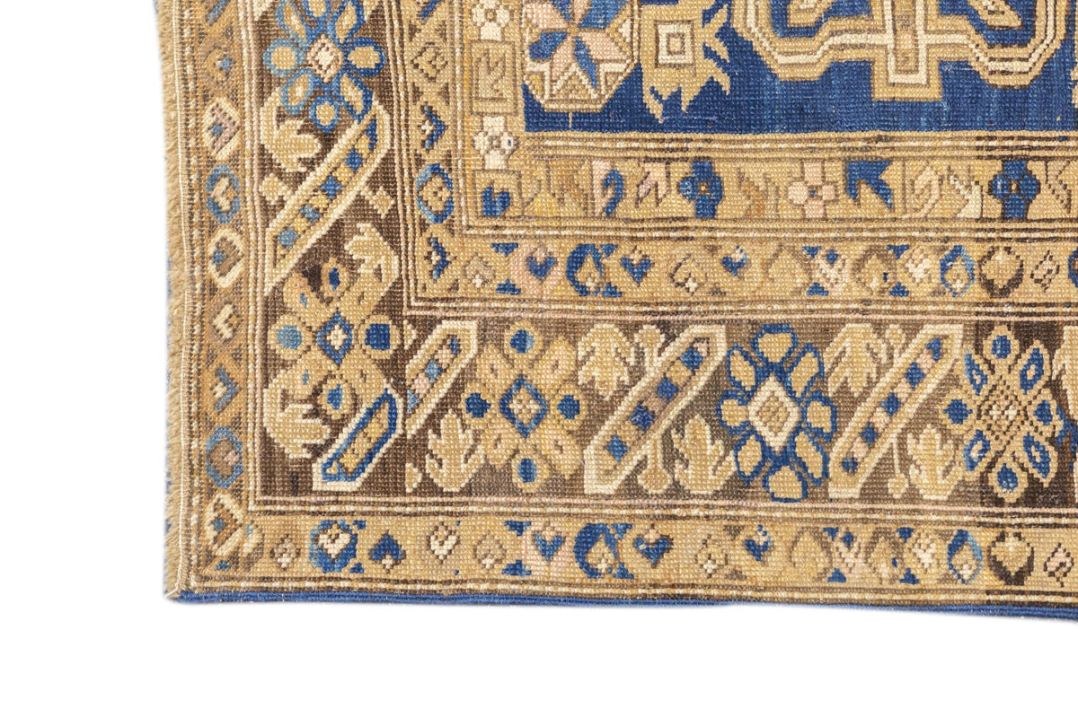 Antique Caucasian Perpedil Rug 4'8'' x 6'6''