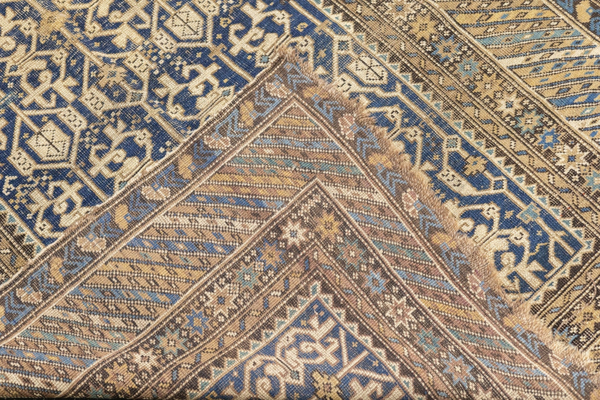 Antique Caucasian Perpedil Rug 3'11'' x 4'7''