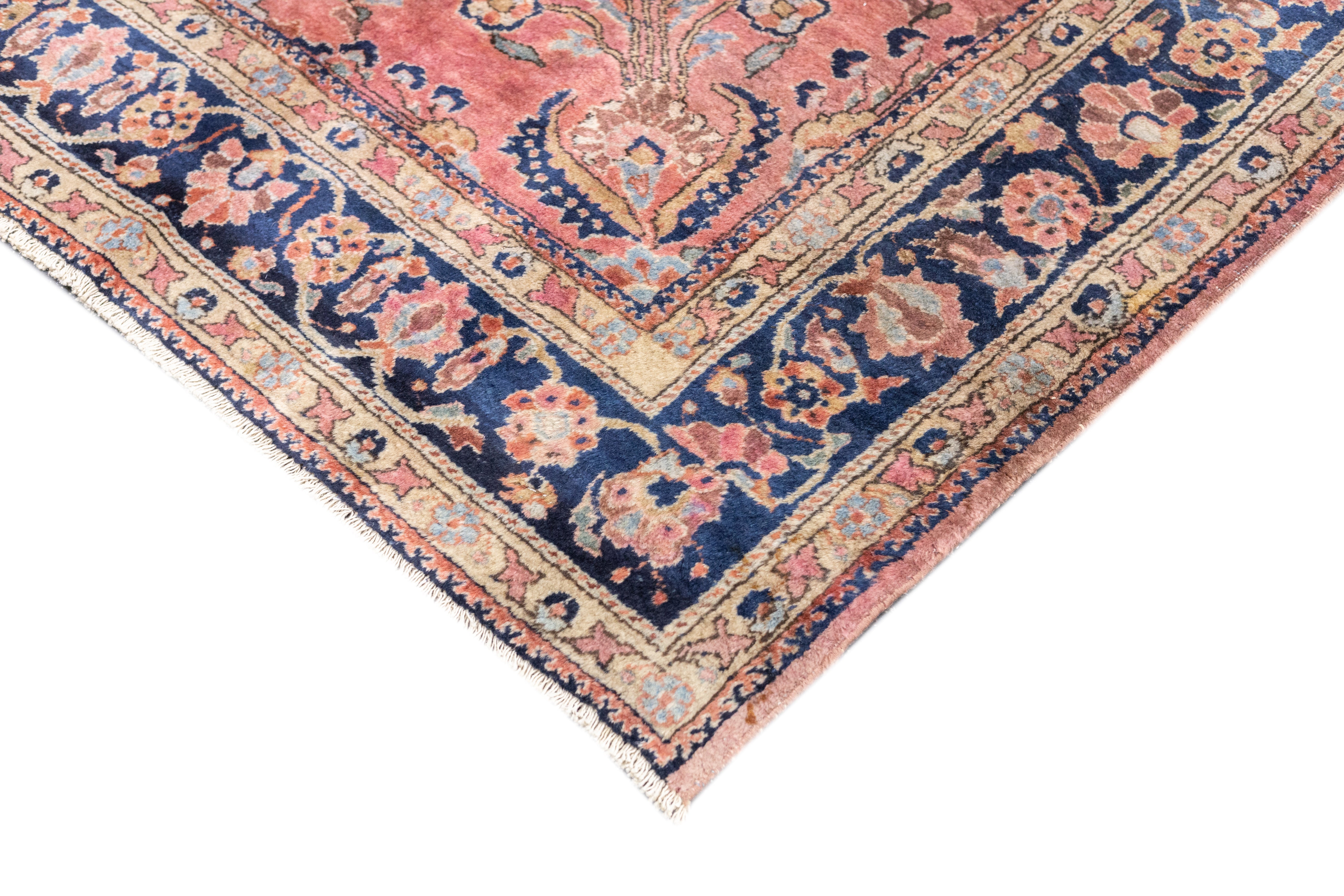 Fine Antique Sarouk Rug 7' 0" x 9' 7''