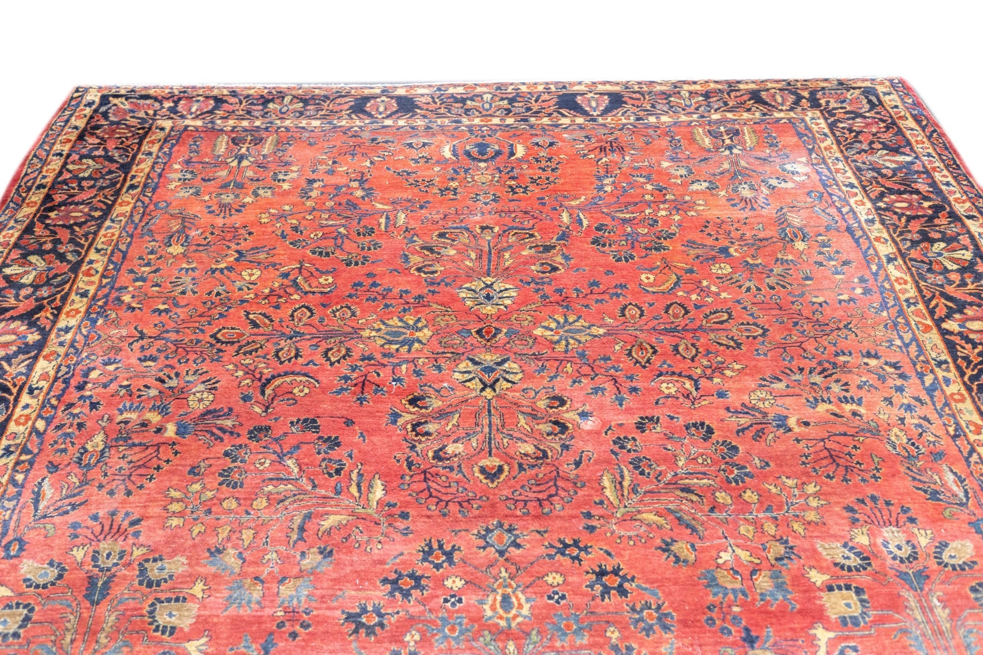 Antique Farahan Sarouk Rug 9'2'' x 11'3''