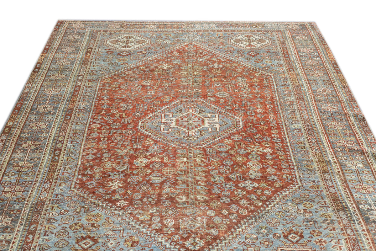 Antique Qashqai Rug 6'10'' x 9'8''