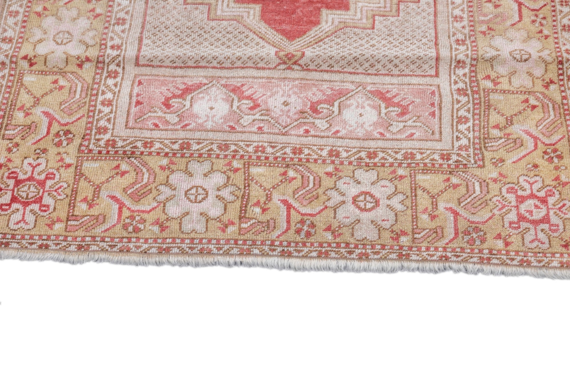 Antique Turkish Anatolian Rug 3'4'' x 5'3''