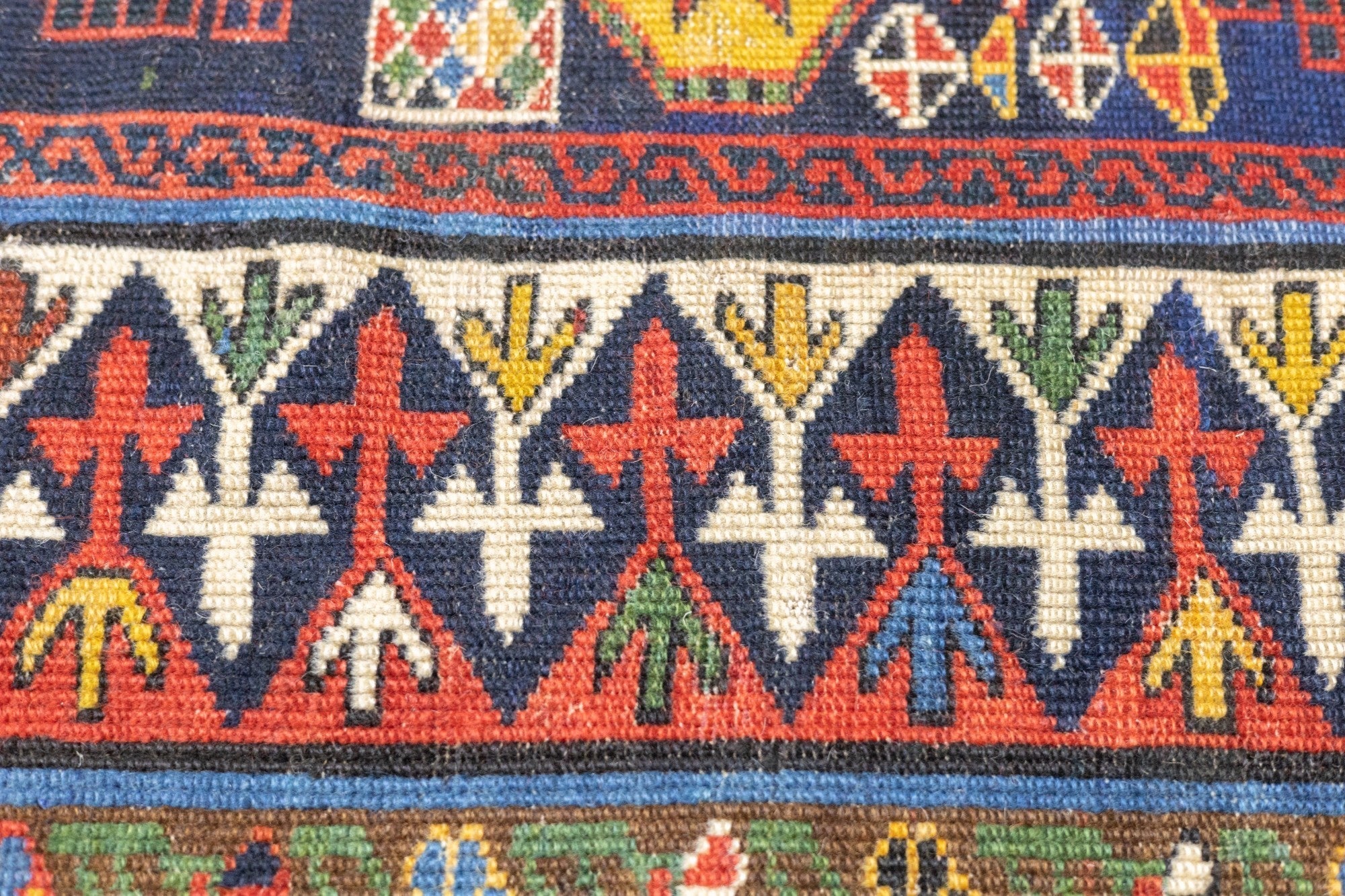 Antique Caucasian Shirvan Rug 4'2'' x 8'7''