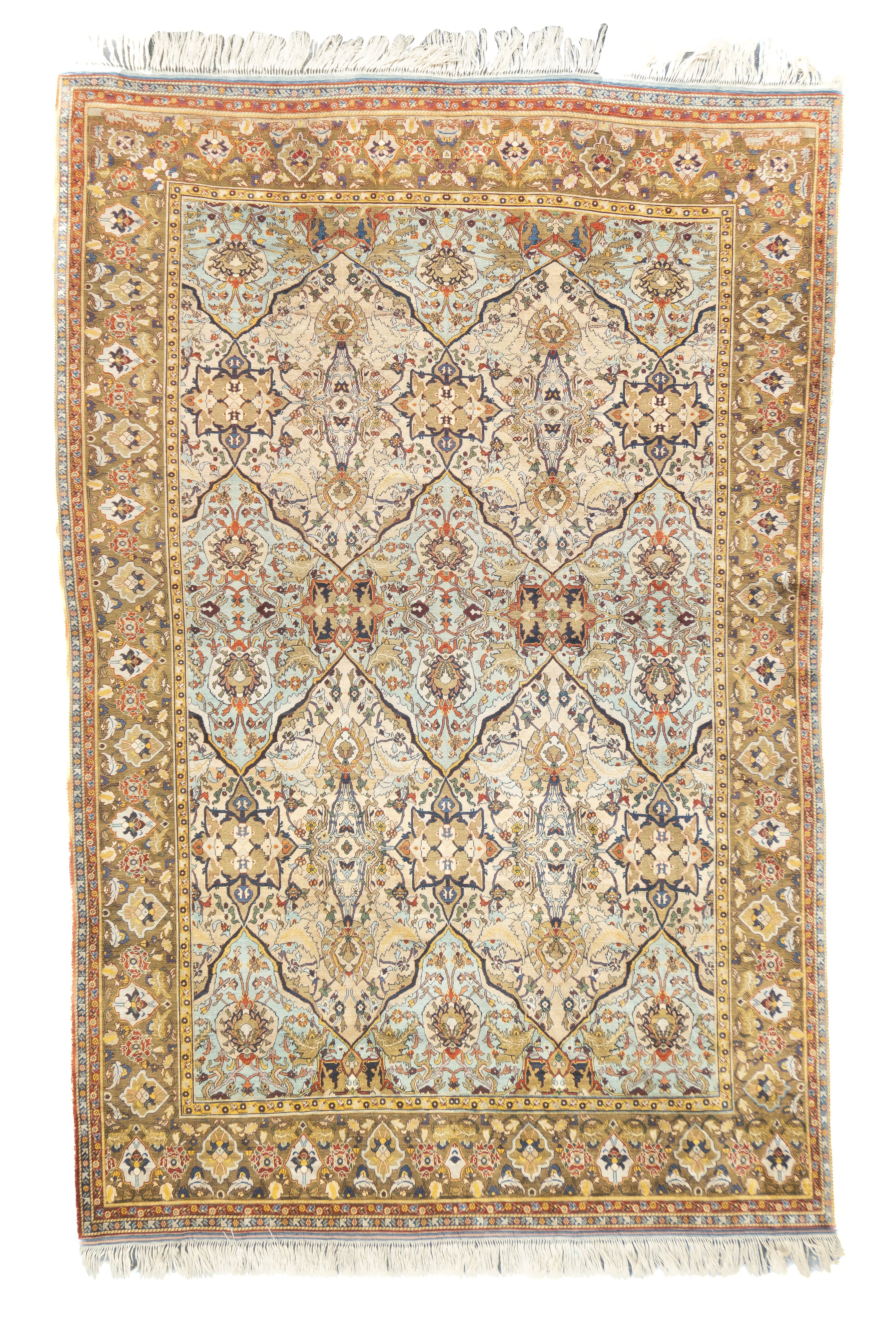 Extremely Fine Antique Silk Rug 4' 10" x 7' 3''