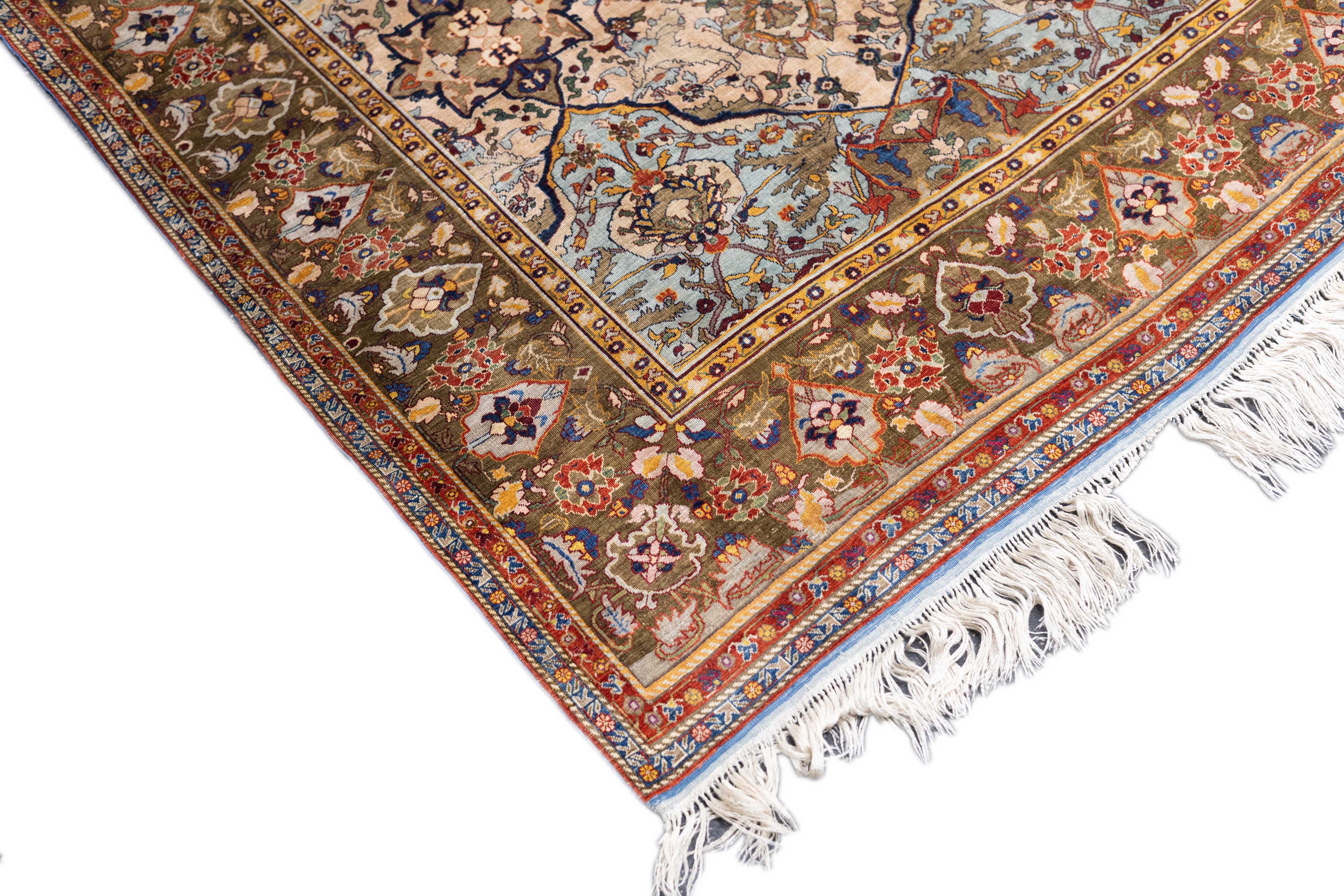 Extremely Fine Antique Silk Rug 4' 10" x 7' 3''