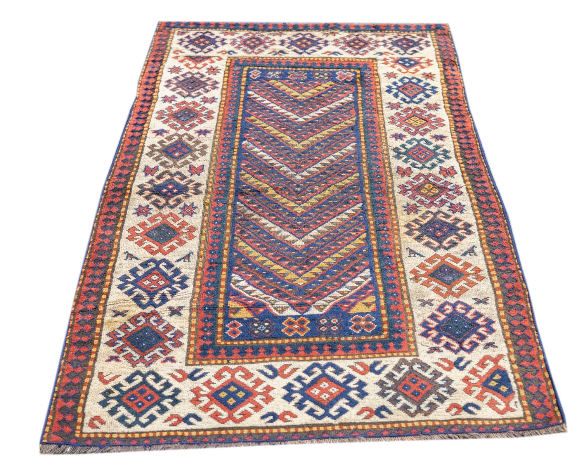 Antique Caucasian Kazak Rug 3'4'' x 6'2''