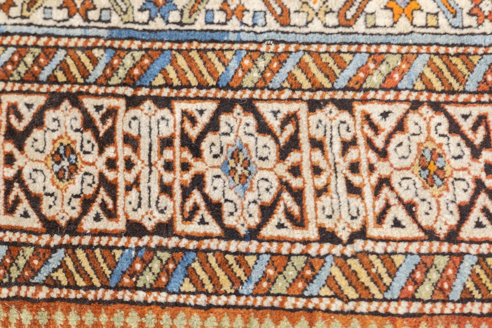 Antique Caucasian Perpedil Rug 5' x 5'7''