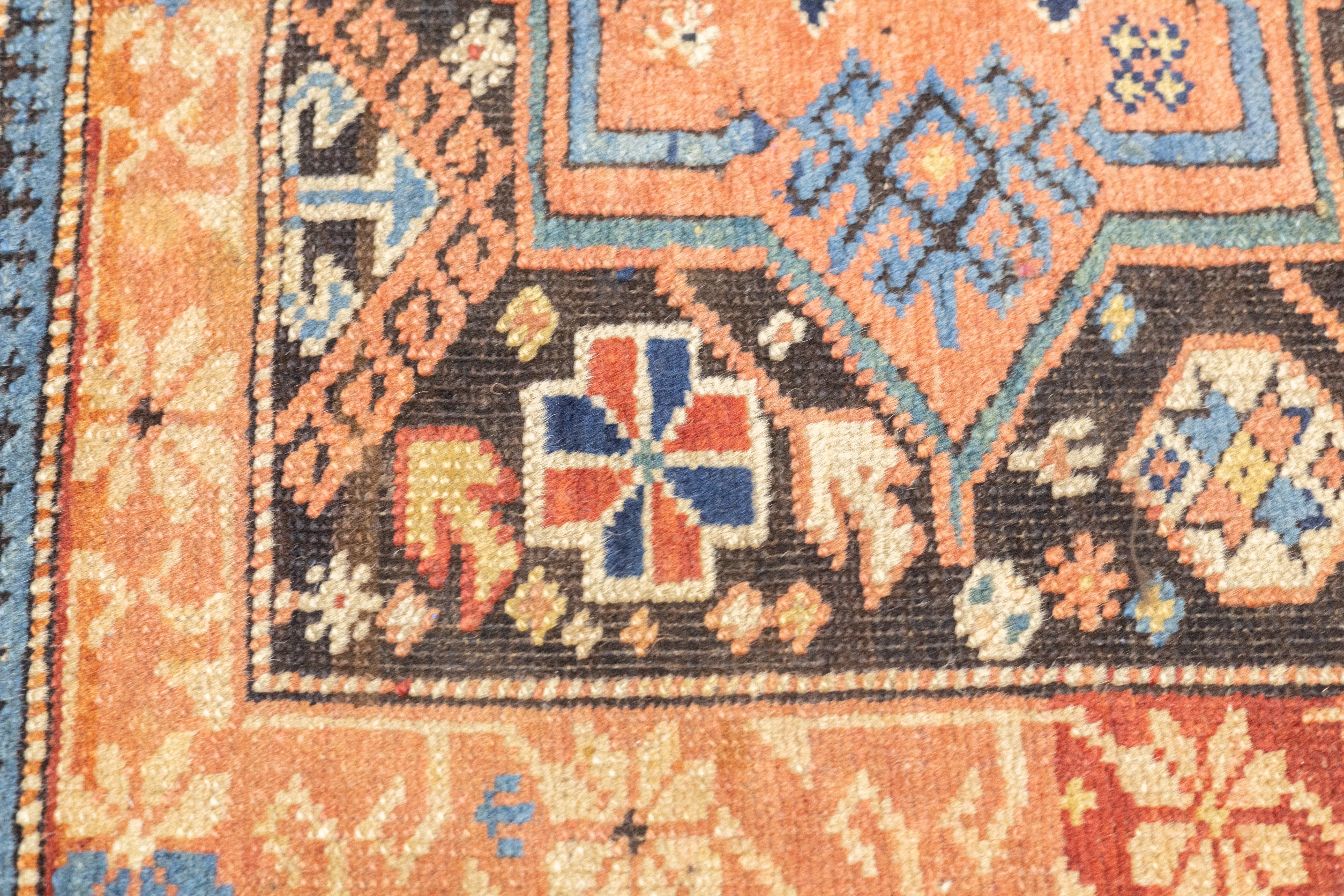 Antique Caucasian Kuba Rug 3'2'' x 4'9''