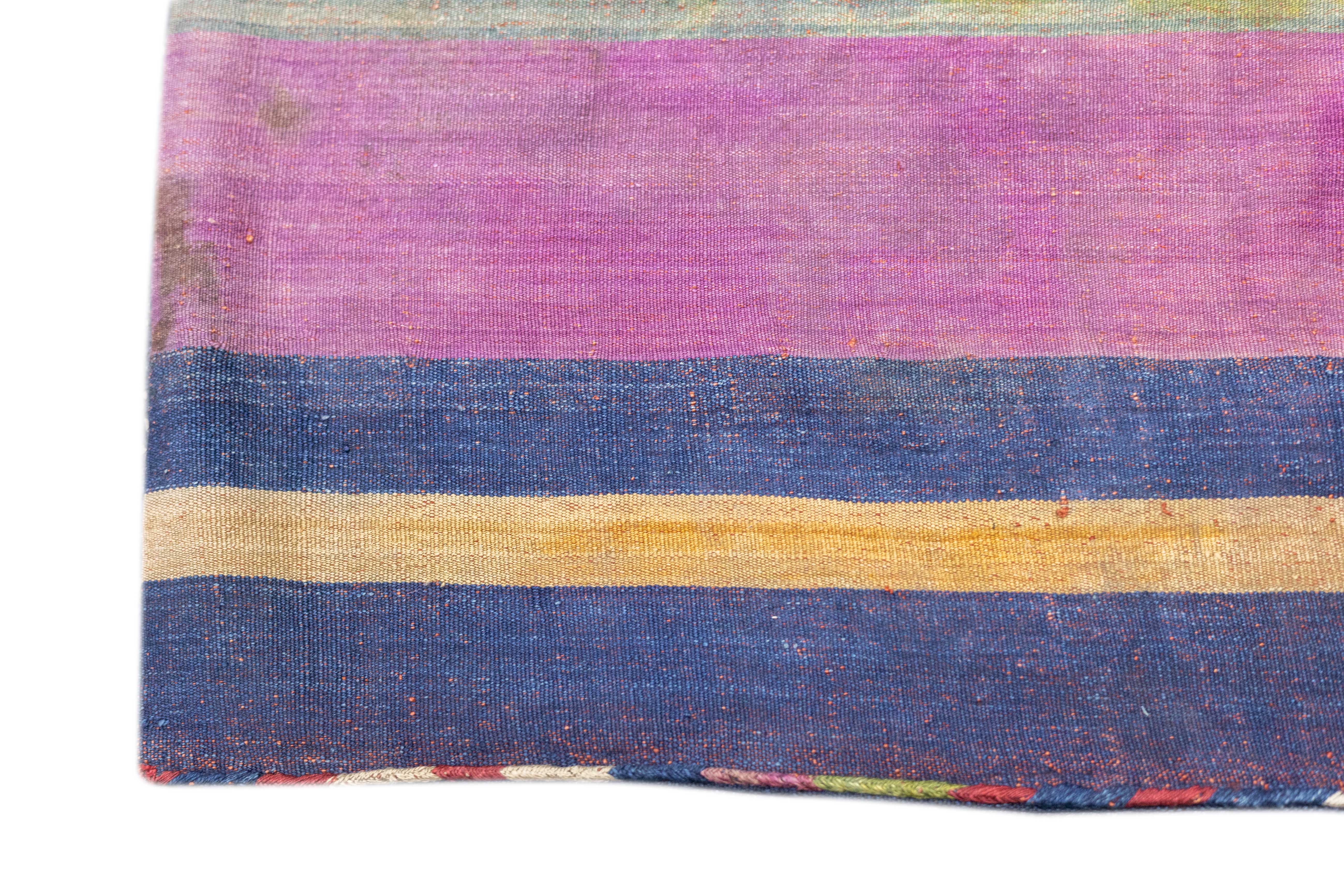 Antique Silk Shahsaband Textile Bag 1'7'' x 3'6''